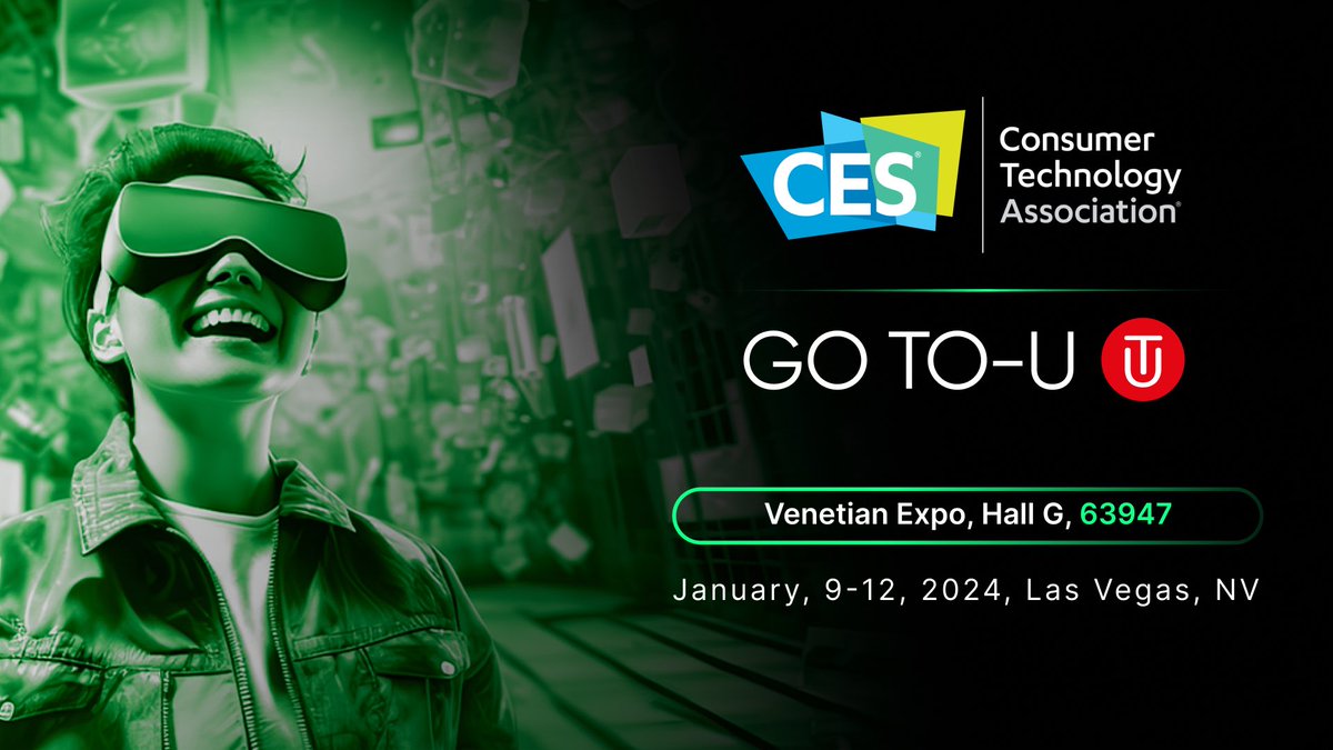 GoToUgreen's tweet photo. 🚀 Are you as excited about #CES2024 as we are? Join GO TO-U in unveiling cutting-edge EV charging solutions that will transform emobility. Discover our innovations at Venetian Expo, Hall G, Booth 63947.
#GOTOUGreen
#CES https://t.co/EcNfFwsvA1