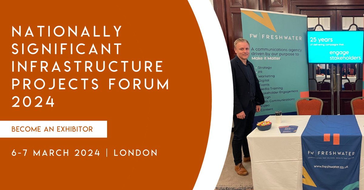 thewaterfrontuk's tweet photo. 🔥 Act fast! Limited spots available to exhibit at the Nationally Significant Infrastructure Projects Forum 2024.
🚀Don't miss the chance to spotlight your services, boost your profile and network with 250+ senior industry leaders and decision makers at #NSIPs24
👇 https://t.co/iOMK0oZ14y