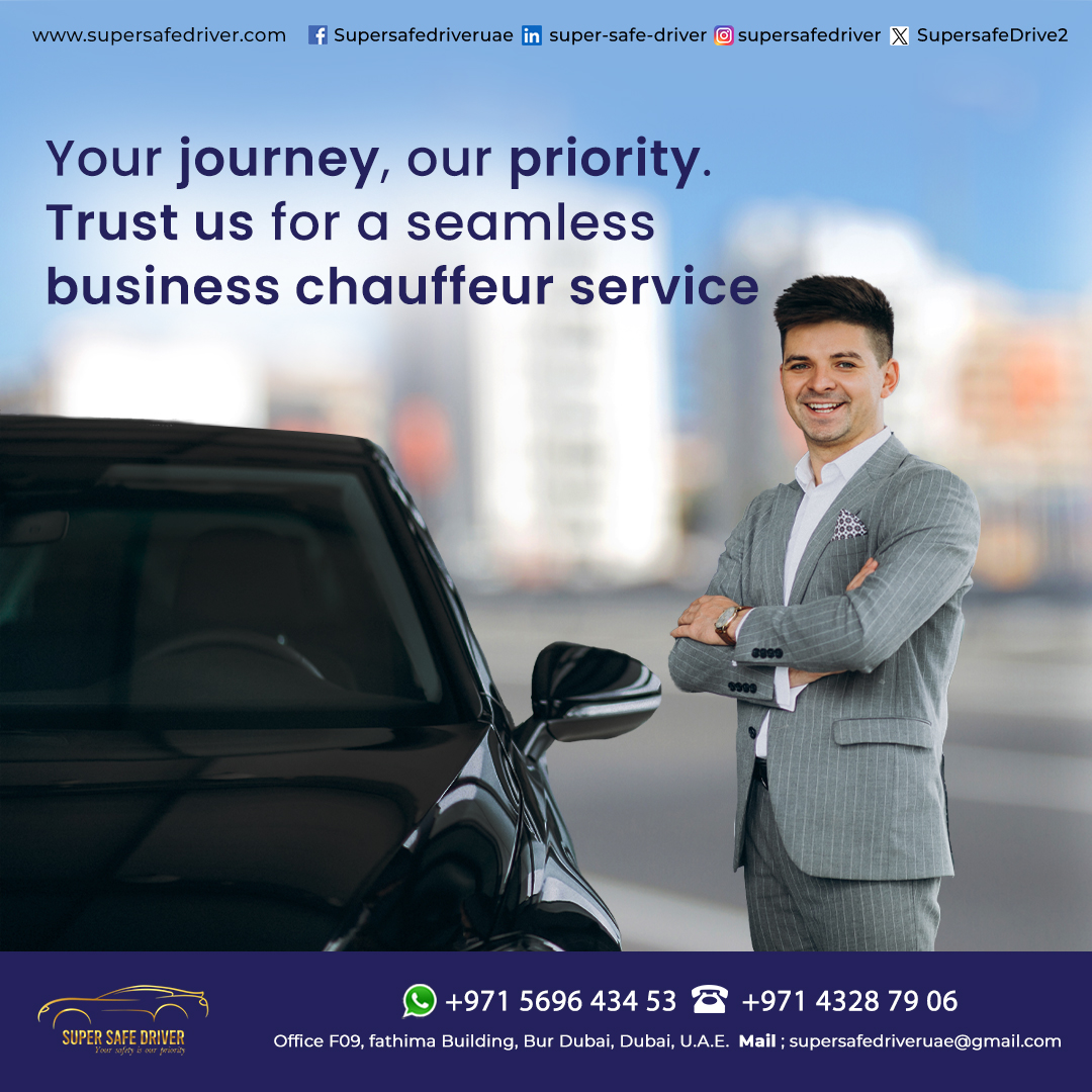 SuperSafeDrive2's tweet photo. Reliable chauffeur service for your business journey. Count on us for a smooth ride and prioritize your success. Your journey, our commitment.

Visit: https://t.co/LfdFNdSPZB
Whatsapp: 056 964 3453
Call: +971 43287906
#SafeJourneys #LuxuryTravel #supersafedriver #chauffeurservice https://t.co/4EXaHcvNdB