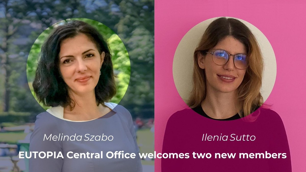 EutopiaUni's tweet photo. 📢 The #EUTOPIA's Central Office Secretariat in Brussels welcomes two new professionals, with Melinda Szabó as Deputy Secretary-General and Ilenia Sutto as Central Office Administrator.
Find out more information about them here 👉 https://t.co/2Uu3uOEPOH
#EuropeanUniversities https://t.co/6vUUkG0ey3