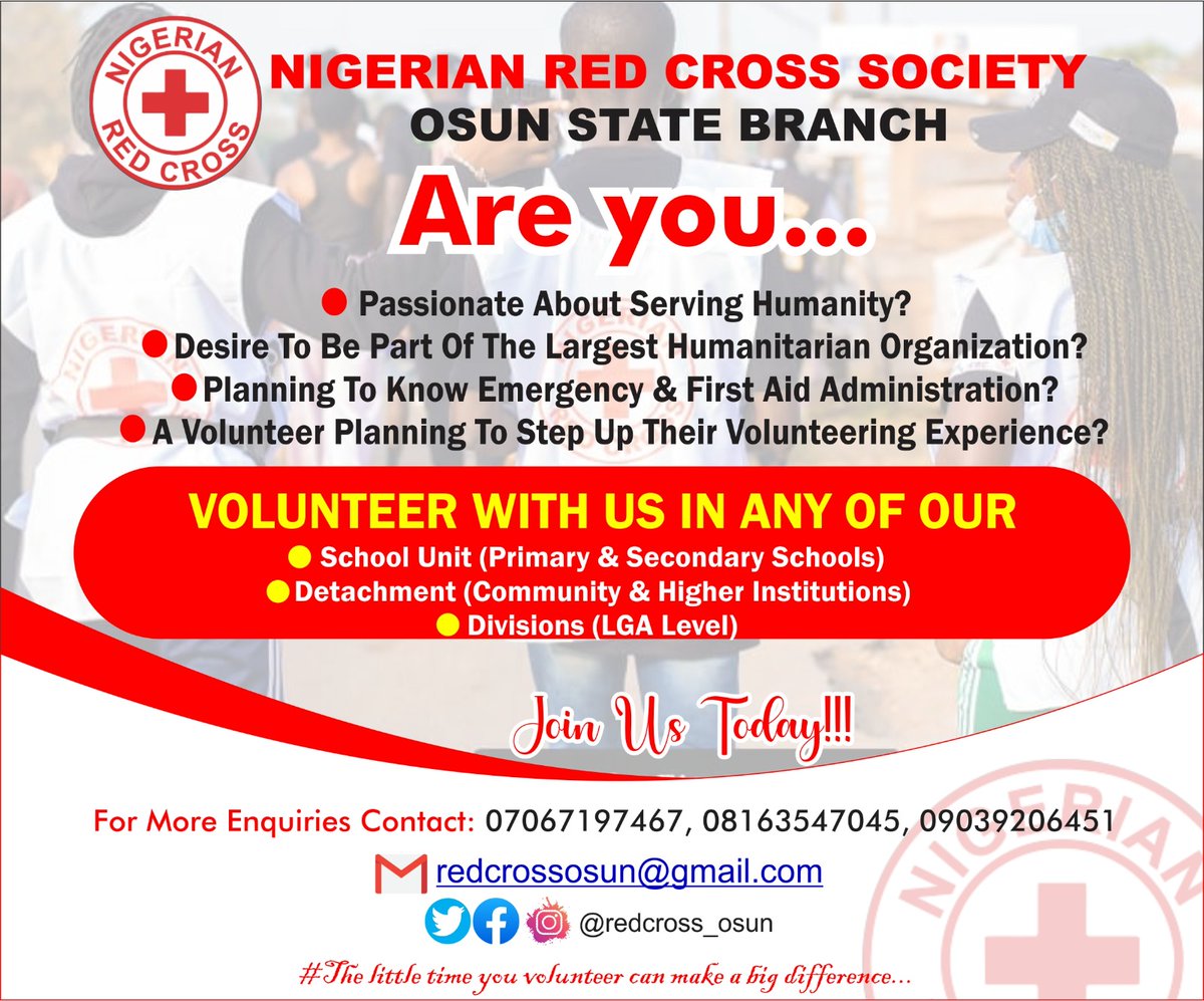 Here is an Opportunity to join the Largest Humanitarian Organization in the World....

DM us today!!!