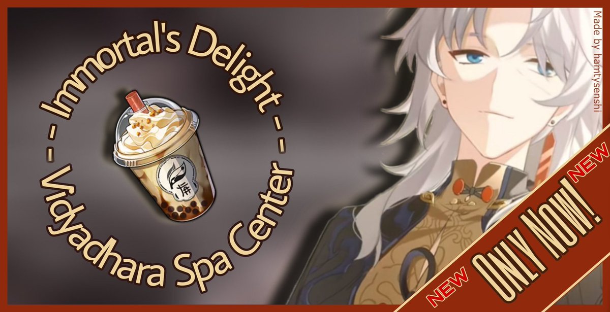 ㅤㅤㅤㅤㅤ   𝓖reetings &amp; 𝓦elcome to
ㅤㅤㅤㅤㅤ◇Vidyadhara Spa Center◇

ㅤㅤㅤㅤ𝓢tated as unexpected occurrence,
ㅤㅤㅤㅤㅤthe Spa club will be hosting
ㅤㅤㅤㅤㅤㅤㅤㅤ𝓑oba 𝓣ea 𝓕est 🧋
ㅤㅤㅤㅤ(ᶠᵒʳ ᵗʰᵉ ⁿᵉˣᵗ ᶠᵉʷ ᵐᵒⁿᵗʰˢ)

-owner 𝒴𝓍.

© edit by <a href="/hamtysenshi/">Hamtysenshi</a>