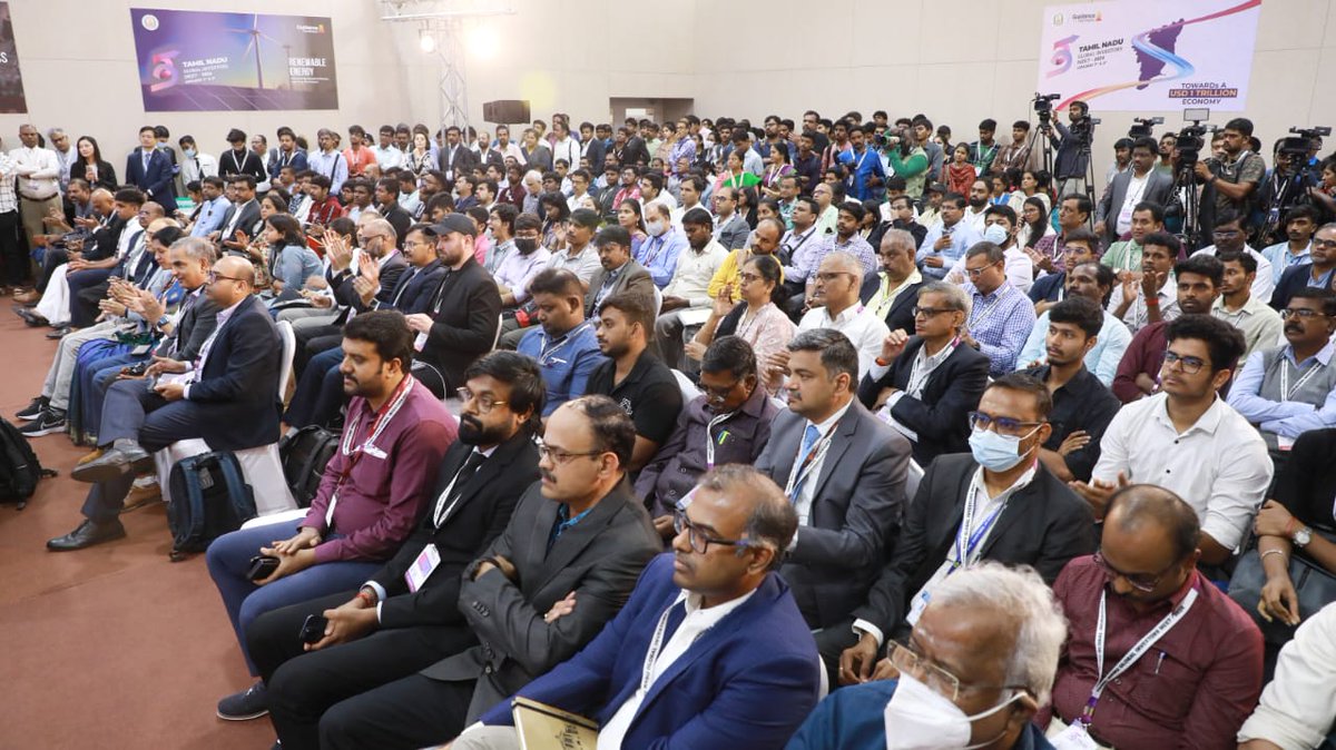 ptrmadurai's tweet photo. Delivered keynote address on "Gen AI and Deep Tech: The Game Changer" at the Global Investors Meet 2024 today and spoke on the Tamilnadu government's commitment —Using AI and Deep Tech—  to foster inclusivity, cultivate an entrepreneurial ecosystem, nurture excellence in AI and DeepTech, and craft national policies collaboratively for responsible and ethical deployment of transformative technologies.