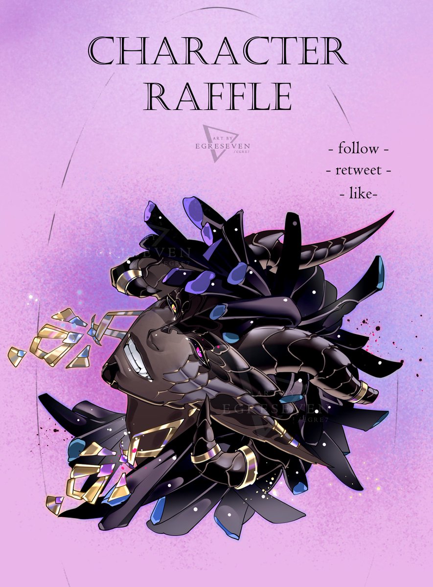 Egreseven's tweet photo. 🍇⚜ CHAR RAFFLE ⚜🍇

✨prize: comes as seen (headshot)
✨rules: like, follow, retweet ! 
✨ends 27/01/24

#raffle #characterraffle #adoptraffle #adoptableraffle #giveaway #artlottery #lottery #artgiveaway https://t.co/uFfVJHt5kg