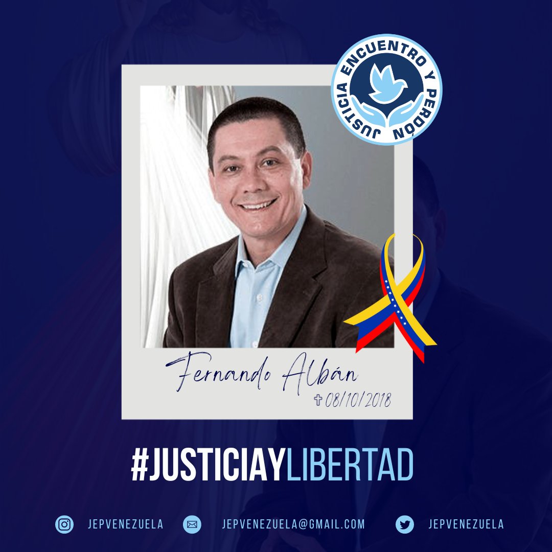 JEPvzla's tweet photo. El atroz e impúdico asesinato de Fernando Albán sucedió bajo custodia del Estado venezolano la tarde del 8 de octubre de 2018, cayó al vacío desde la sede del Servicio Bolivariano de Inteligencia (SEBIN) en Plaza Venezuela.
¡Prohibido olvidar!
#JusticiayLibertad https://t.co/emM2wGvVHe