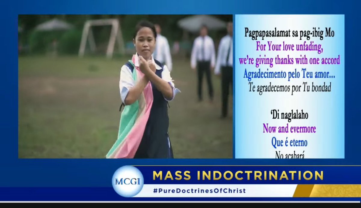 WensLazaro's tweet photo. 🎶Heto na pinakahihintay. Pag-aalay sa Iyo. Pagpapasalamat sa Pag-ibig Mo, Di naglalaho.🎶🎶

MCGI Mass Indoctrination Day 6
January 8, 2024

The Why of Praying
#PureDoctrinesOfChrist 
#GlobalPrayerForHumanity https://t.co/VzflpTPSMB
