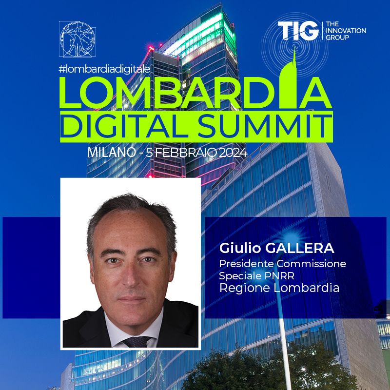 .@GiulioGallera, Presidente Commissione Speciale PNRR, @RegLombardia, è tra gli illustri ospiti del Lombardia Digital Summit. Partecipa alla sessione incentrata su PNRR, infrastrutture, trasporti - 5/2, 11:30-13:30, Milano. Registrati: bit.ly/3GOIoSy #LombardiaDigitale