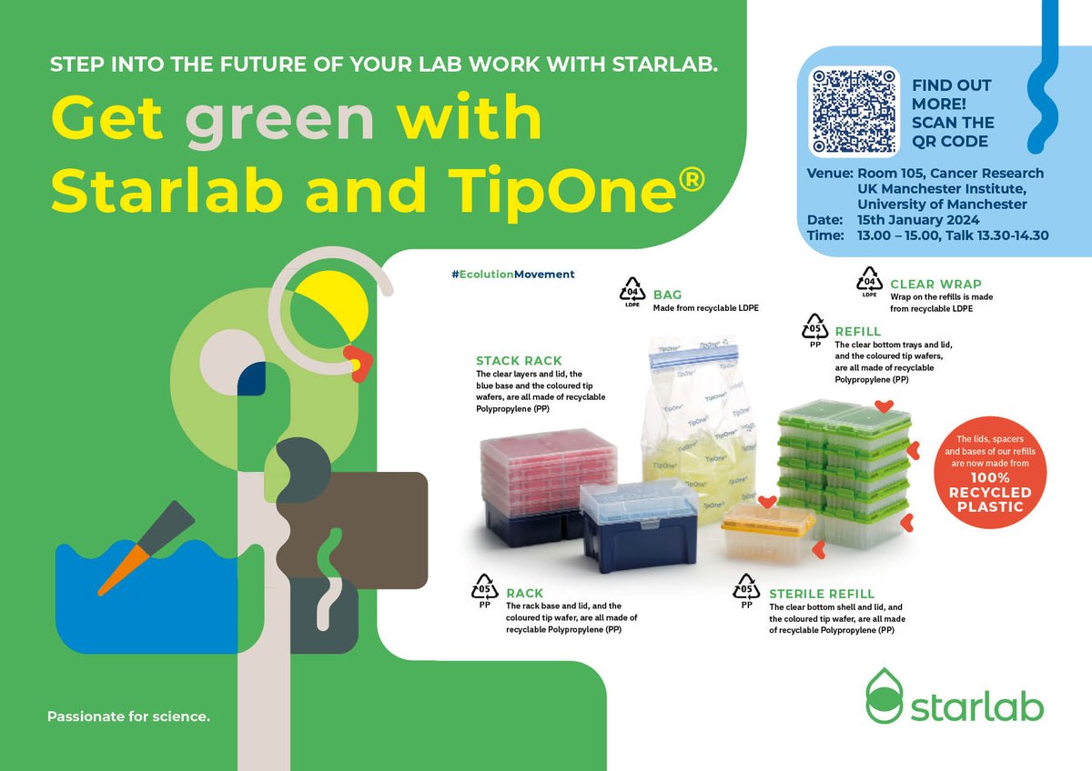 <a href="/CRUK_MI/">CRUK Manchester Institute</a> and <a href="/StarlabUKLtd/">Starlab</a> Presents: Step into the Future of Your Lab Work - You can register your interest by scanning the QR Code or clicking on the link here: eventbrite.co.uk/e/step-into-th…