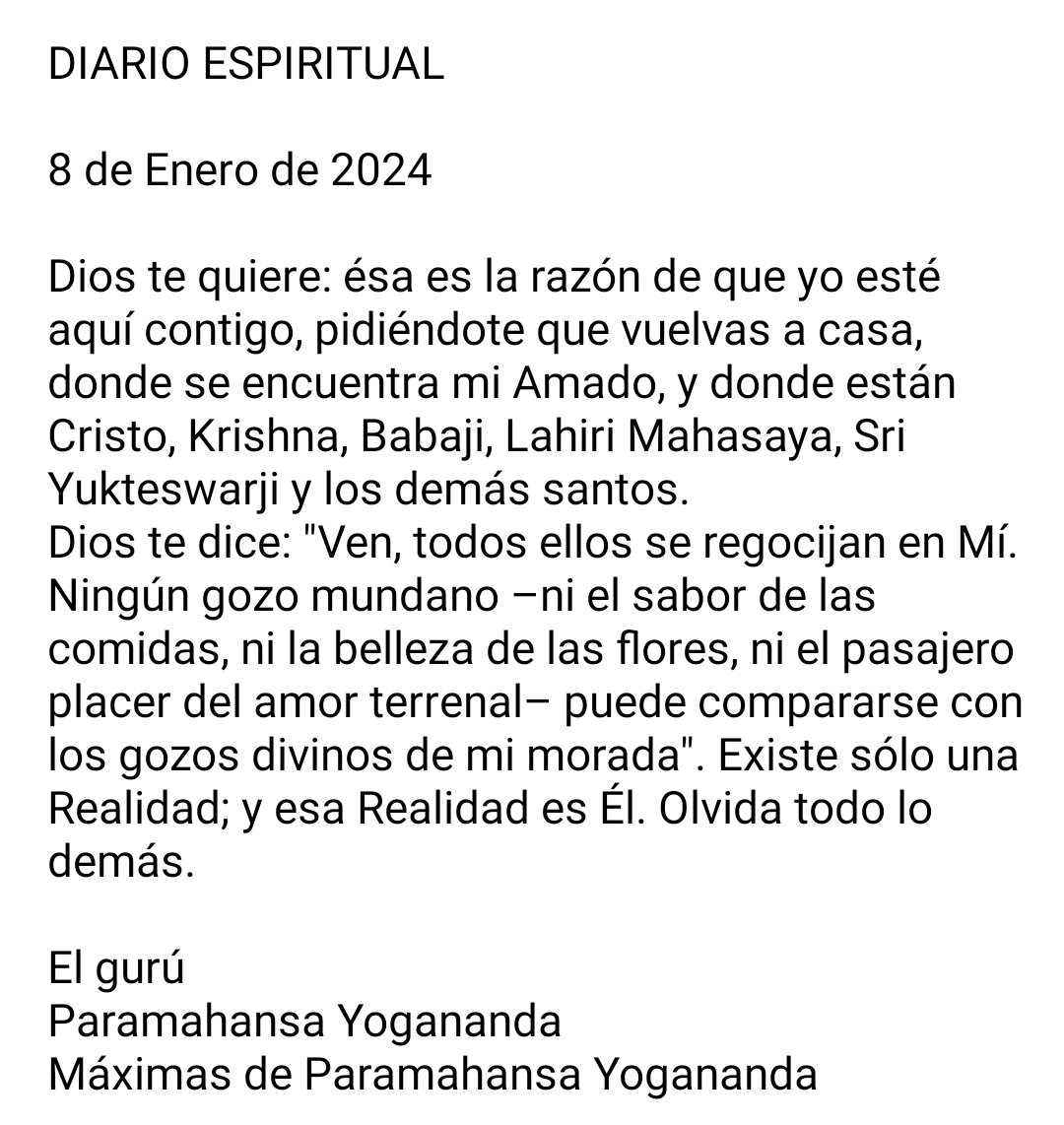 SRFsantodomingo's tweet photo. ☀️¡Buenos días! Muy bendecido lunes y una muy productiva semana, colmada de la paz y la gracia divina🌿🌺🙏
#Gurú #Gurudeva #SenderoEspiritual #Meditación #Dios #Yoga #Gurús #KriyaYoga #ParamahansaYogananda #SelfRealizationFellowship https://t.co/4zbFRgR9aN