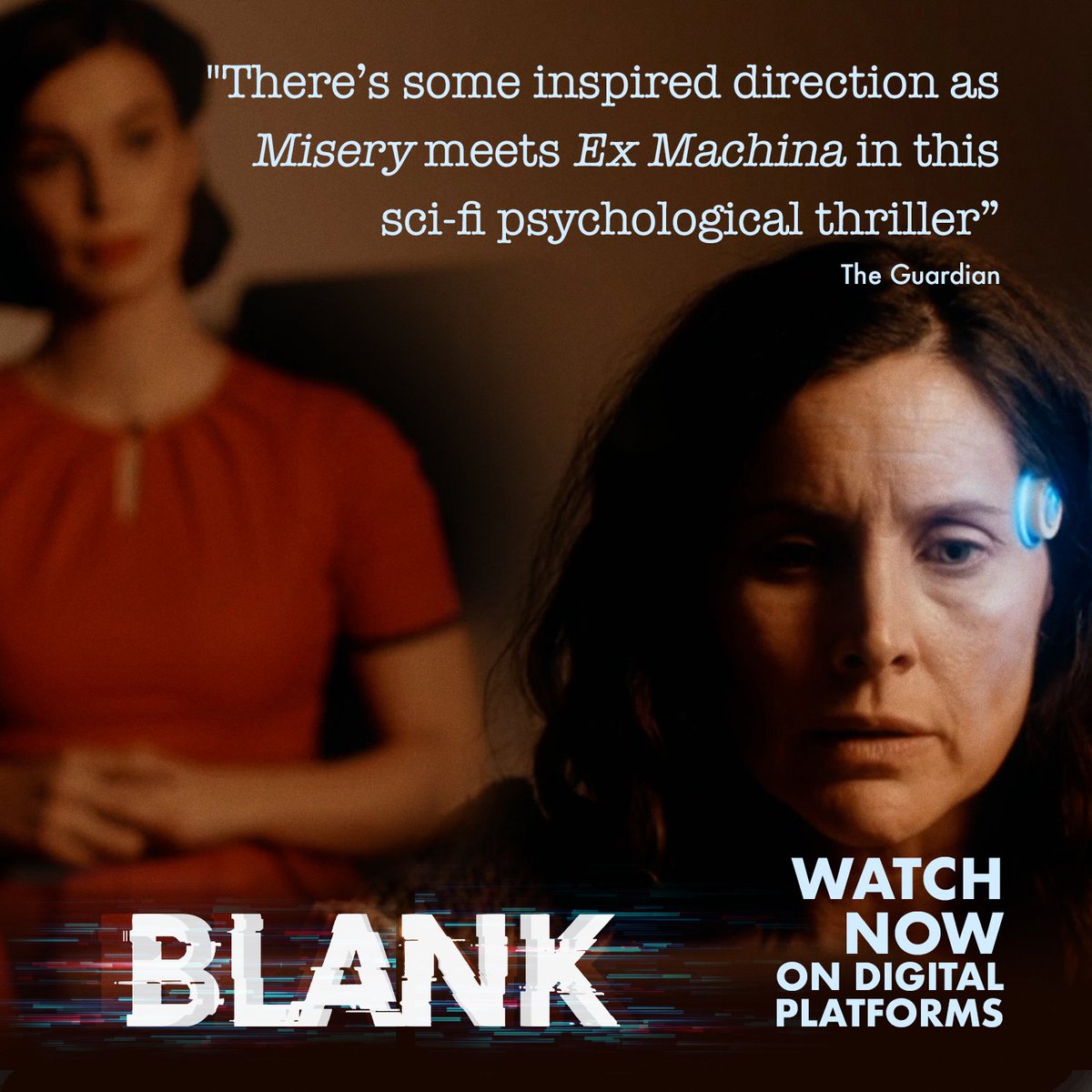 Blank is available on Amazon Prime, Google Play, Itunes, Rakuten, Sky Store, Virgin and Youtube. If you like Stephen King movies and Black Mirror – you will also like Blank. #ukfilm #independentfilm #blackmirror #stephenking #misery #exmachina #producerlife #actorslife #casting