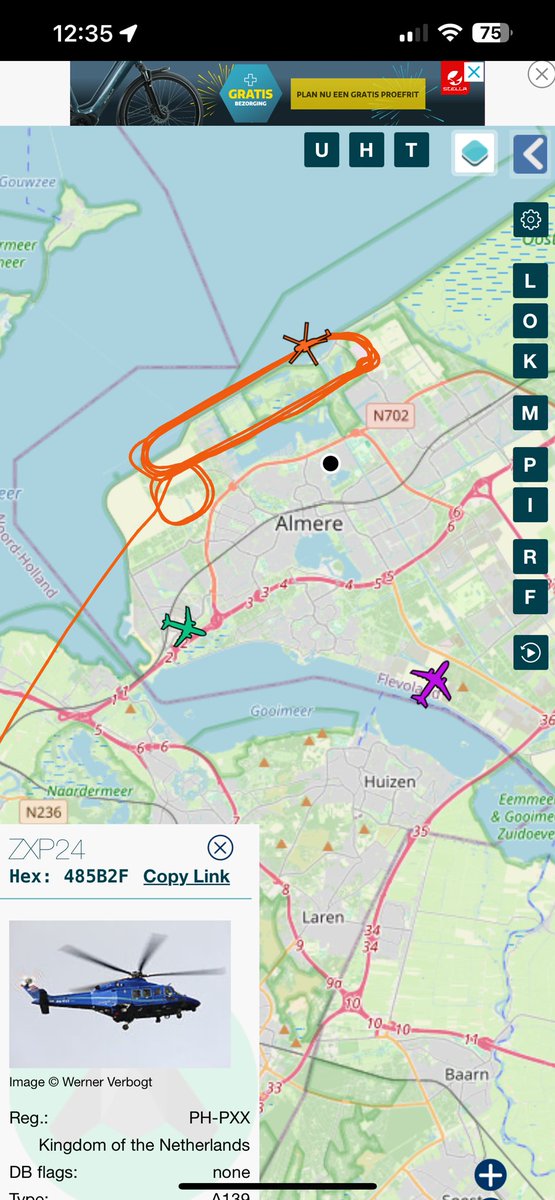 Ben benieuwd. Je ziet er maar een maar er vliegen er blijkbaar 2 rond