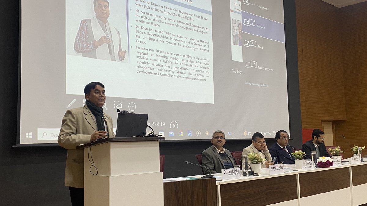 nidmmhaindia's tweet photo. @nidmmhaindia successfully inaugurated a Training Program on #DRM, bringing together key experts and thought leaders in the field. Sh. @rratnoo, ED NIDM, & Sh. Deb Kumar Chakraborty, DG #NTIPRIT, shed light on the pressing need for innovation and technology. https://t.co/0oNNSydvhB