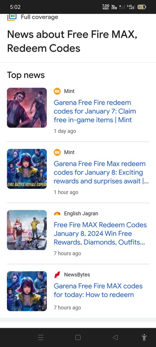FreeFireInt's tweet image. As of January 08, 2024, @livemint @abplive @htTweets @editorji @TimesNow @NewsBytesApp @JagranNews @Sportskeeda @IndiaToday are posted FAKE REDEEM CODES again on daily basis!

- STOP MISLEADING USERS TO WARM YOUR POCKET!

@PTI_News @CITORG @Garena