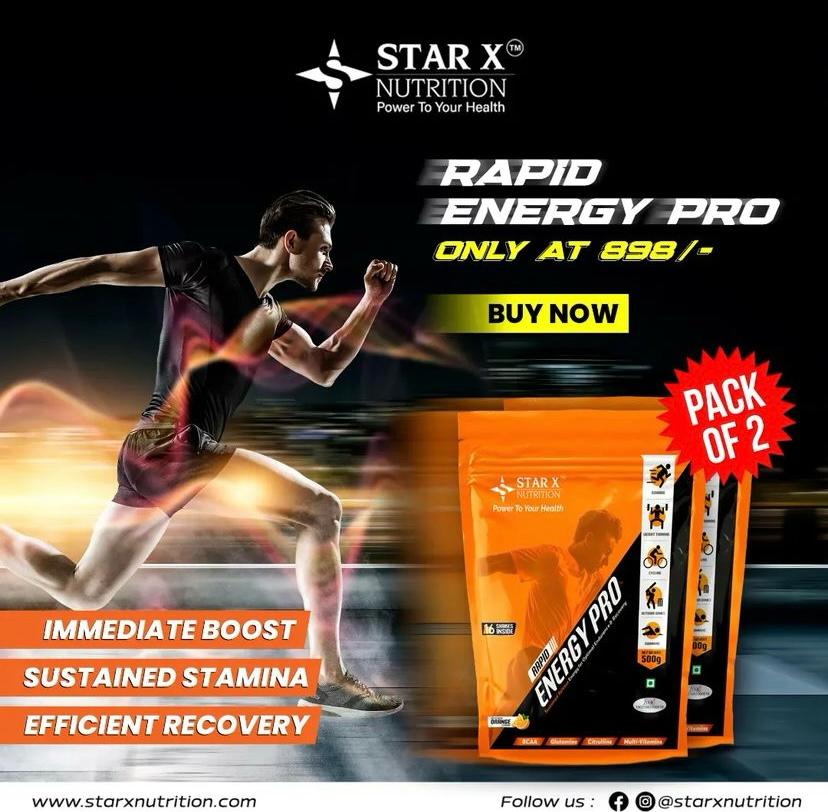 starxnutrition's tweet photo. Your perfect workout buddy! 💥
With its powerful blend, it gives you a boost of energy and concentration, empowering you to conquer even the toughest workouts.⭐
Power To Your Health
#junoonjeetka
#StarXnutrition #EnergyPro #BoostYourEnergy #ImproveEnergy #fitness https://t.co/daBcuVDZOV