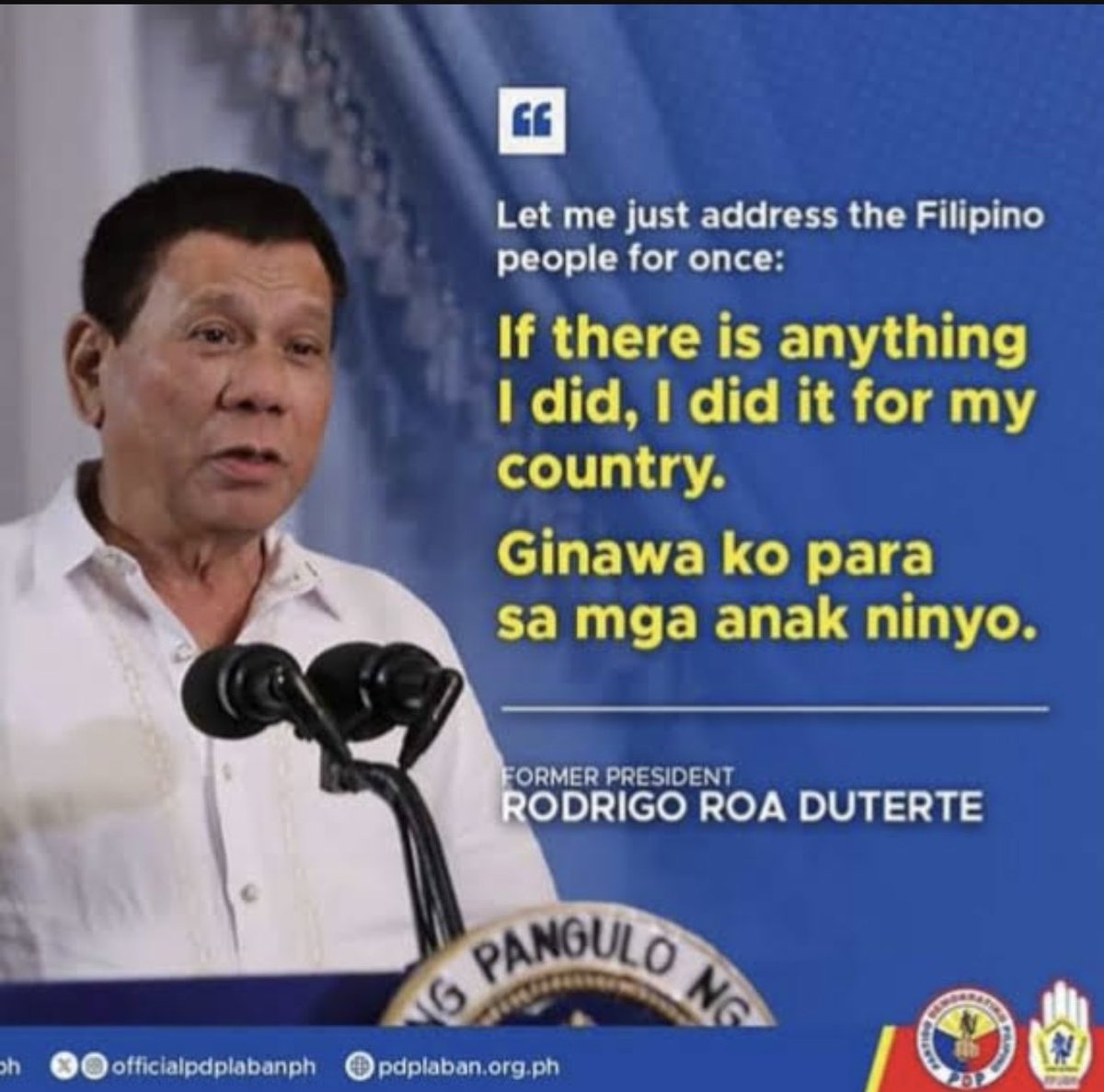 Arguably the most beloved and most trusted President this country has ever had.
TY Sir for letting us experience a true Pres. Salamat sa serbisyo na puno ng tapang at malasakit. Thank you for giving us standards where we had none before. We love you. 👊🏼❤️🇵🇭