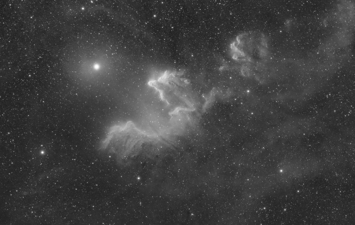The Ghost of Cassiopeia in H-alpha, taken with a StellaMira 90ED Triplet and ZWO 2600MM Pro, through an Antlia 3nm 36mm Ha filter…🔭📸👻 #Astrophotography #Space #Telescope @FLO_UK @antlia_filter @zwoasi
