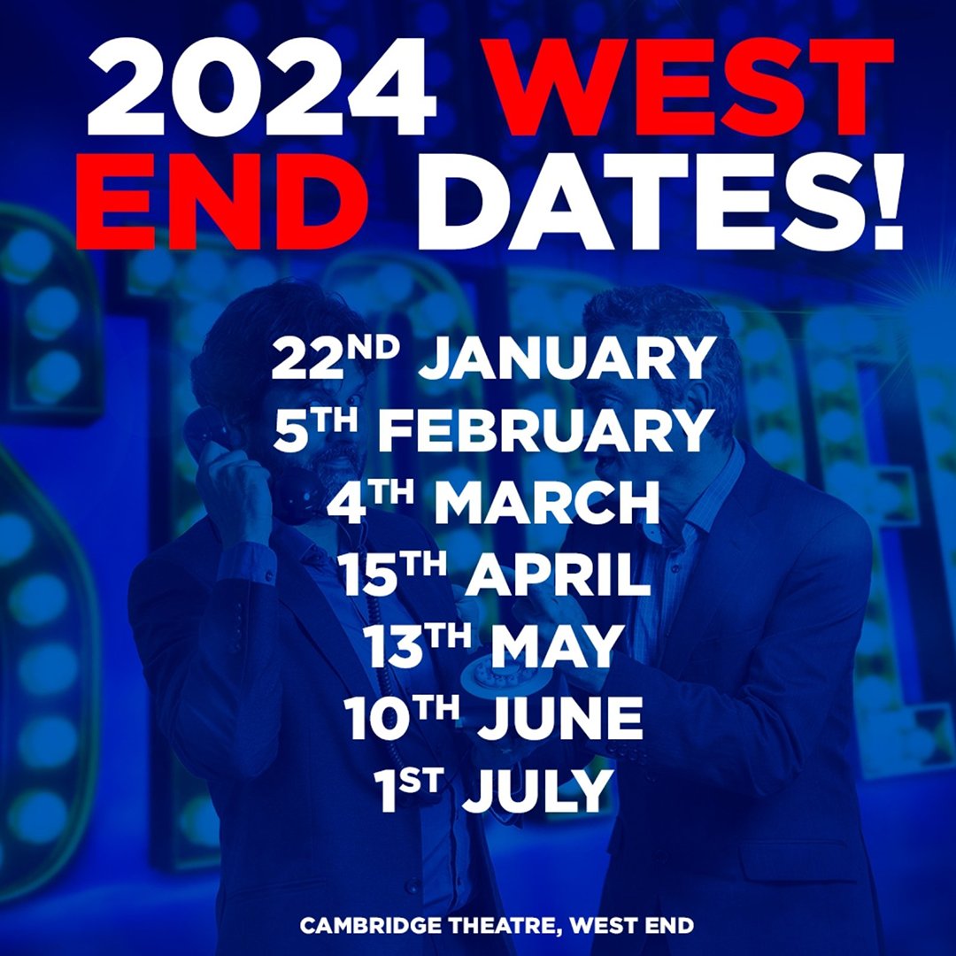 TheShowstoppers's tweet photo. Can't wait to be back in the West End for 2024 ❤️🖤  

We'll be box stepping over to the Cambridge Theatre @LWTheatres from 22nd January (and then EVERY month until July!)

🎟️ https://t.co/qOE0dBqxGr  

Here are the dates for your shiny new 2024 diaries 👇 https://t.co/1sYNt3zgPQ