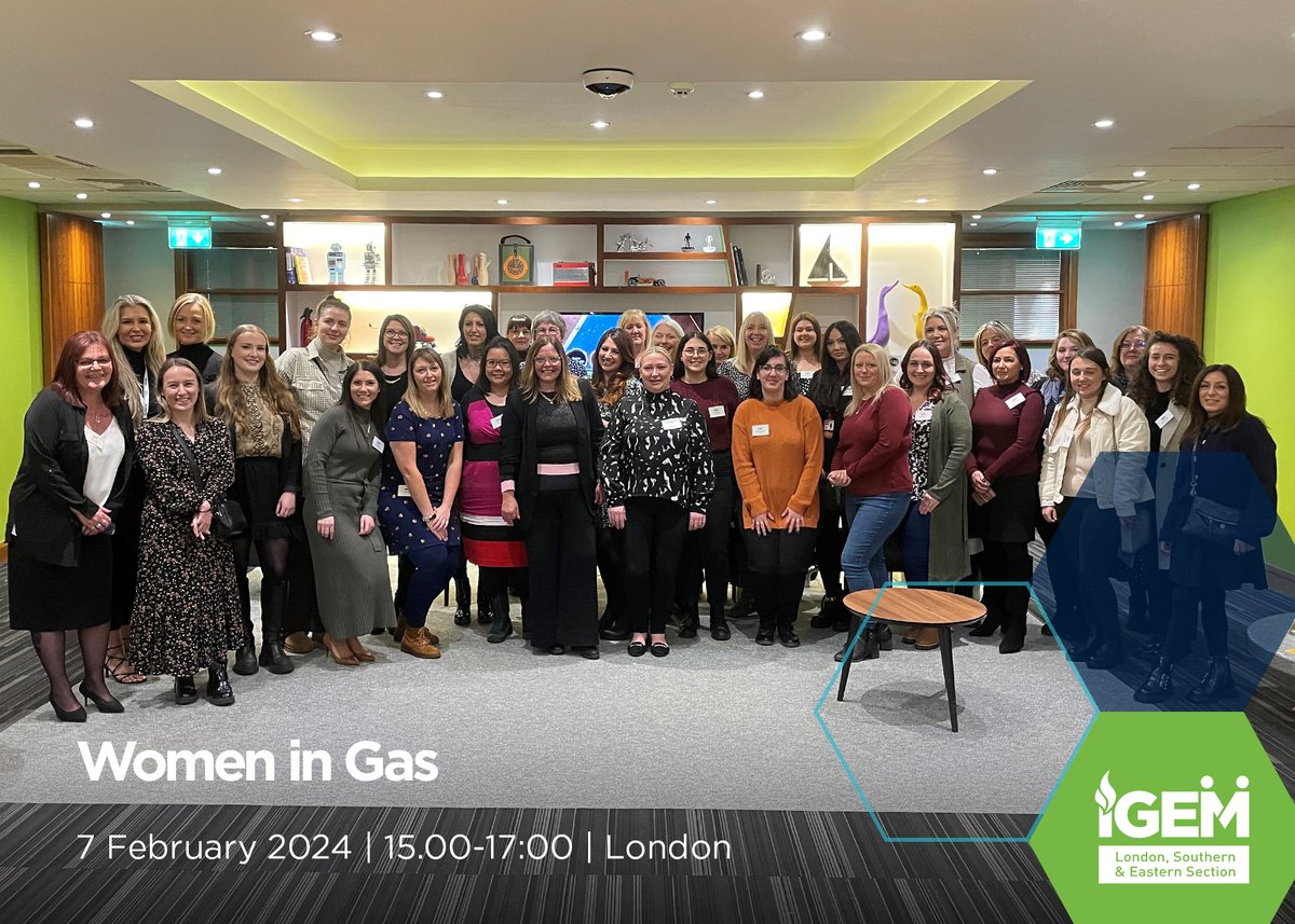 Are you a woman working in the gas industry? Join us for an afternoon of celebration and empowerment at our Women in Gas event on 7 February in London. The event is open to women working in all areas of the industry and is free to attend: igem.org.uk/events-and-tra… #IGEM #IGEMlse