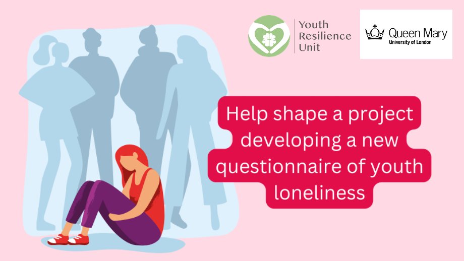 📢Calling on UK-based young people aged 16-22 yrs to join our advisory group for a project on youth loneliness - this is a paid role - applications closing 14/01 forms.office.com/e/xQfMe6LXpB🙌 with @QMULResilience @KingsIoPPN @OfficialUoM @McPinYPNetwork @Future_LeadersP @WhatWorksWB