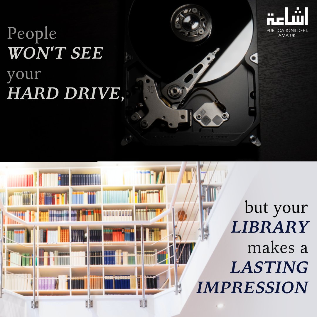 🧵The books on your shelf make a lasting impression. 

People don't see whats on your hard drive, but your home #library will be visible to all who come to your home and it reveals what matters most. Surround yourself with #wisdom and build your own library today! [1/4]