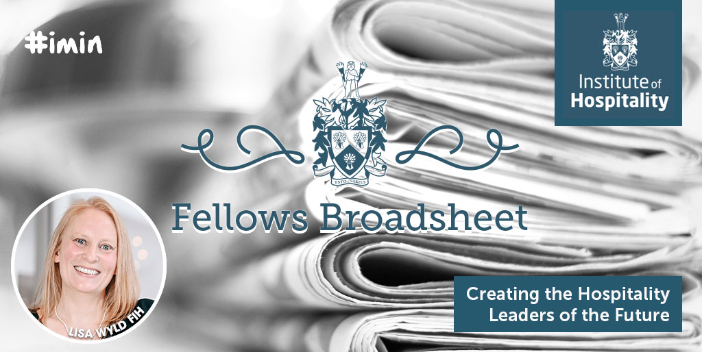 IoH_Online's tweet photo. Our first IoH Fellows Broadsheet of 2024, ‘Creating the Hospitality Leaders of the Future‘, written by Lisa Wyld FIH, is available exclusively for IoH members today! 📰 https://t.co/iTsIRu29DJ #imin #IoH #FellowsBroadsheet #Broadsheet #Fellow #IoHFellow #HospitalityLeaders #CPD https://t.co/SWsGjp7u4j