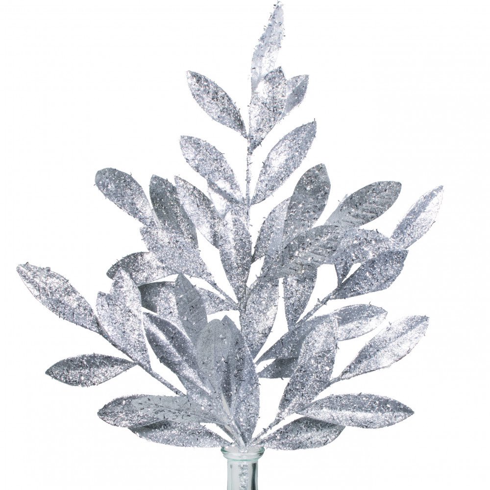 Hands <a href="/InsanityCadence/">The Master</a> leaves spray painted silver and sort of covered in glitter.