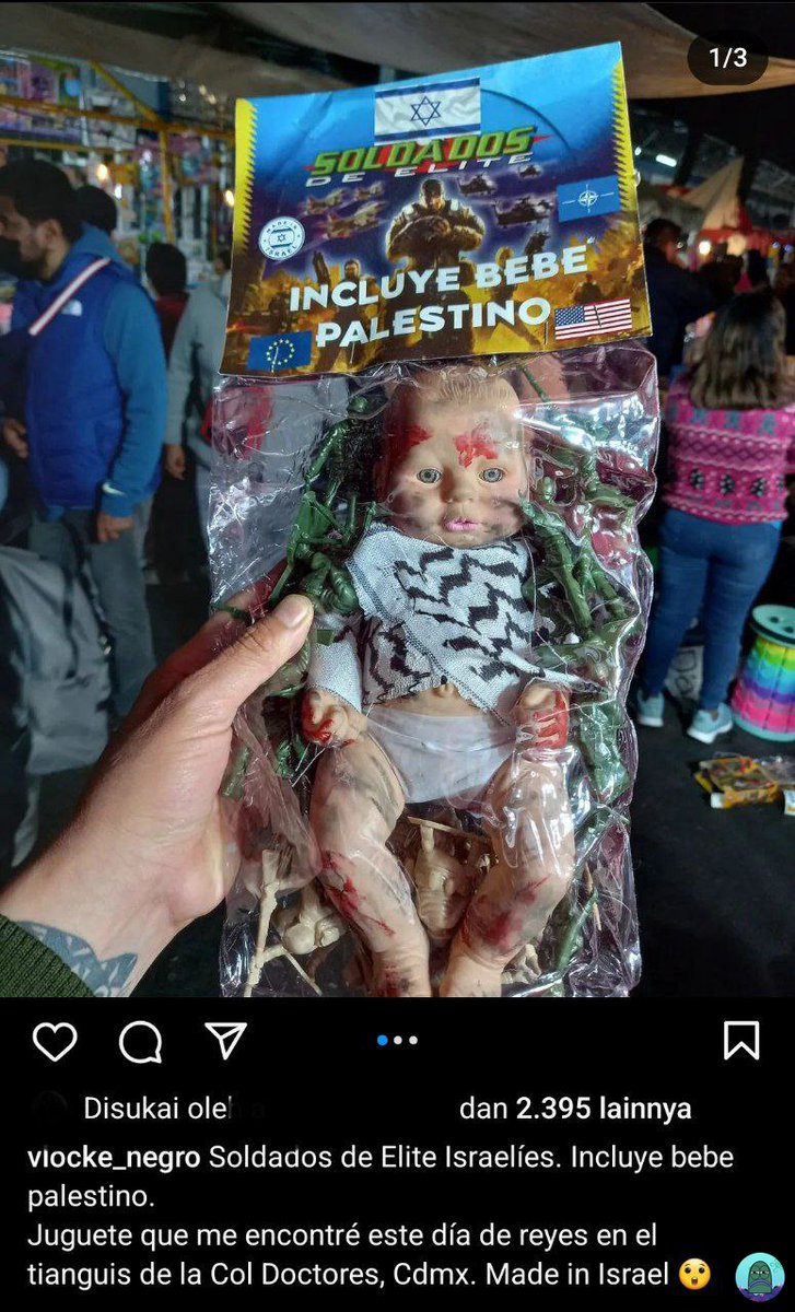 tanyarl astaghfirullah israHELL buat mainan bayi kaya gini😭 israHELL BIADAB🤬🐷🐽💩 tetap semangat boikot produk israHELL!!!!!