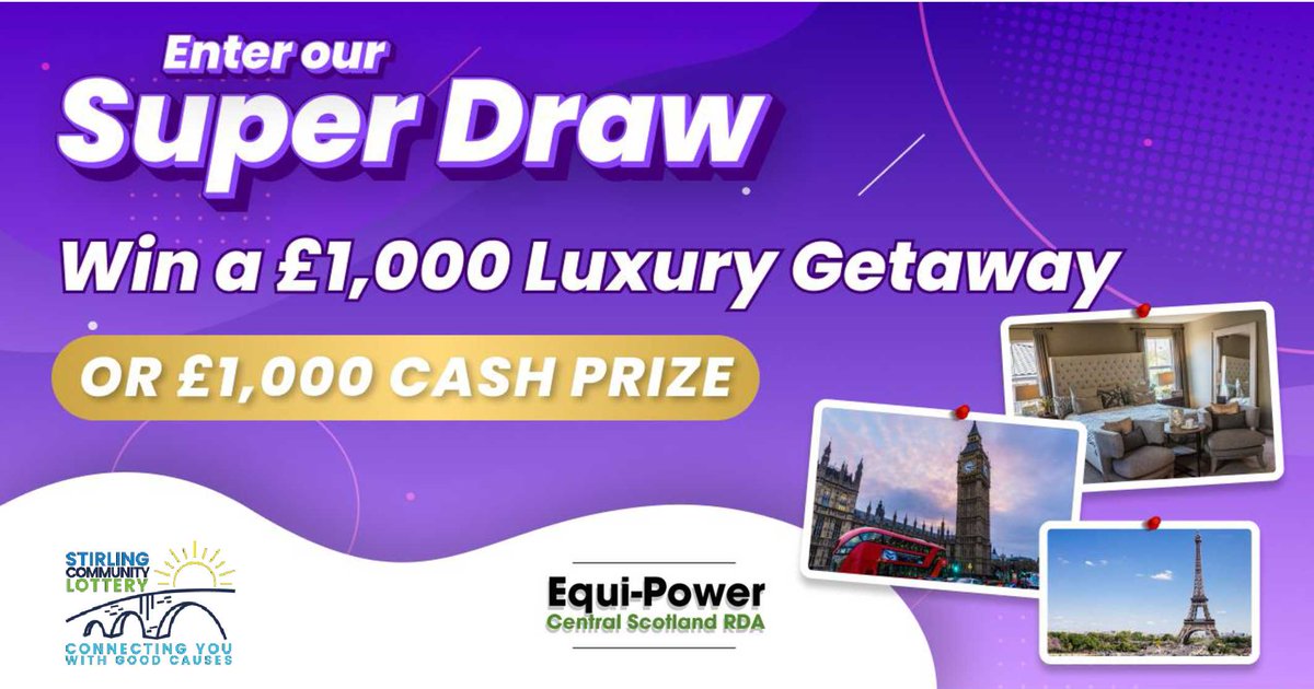 Equipower15's tweet photo. Fancy a luxury getaway or the cash equivalent to get your 2024 off to an easier start?
Get your lottery tickets here⬇️ and help us get off to a great start too😍
Weekly jackpot of £25k and a January super draw worth £1,000! 
https://t.co/nlueWrBfvf
Good luck! https://t.co/grnGZ67UBp