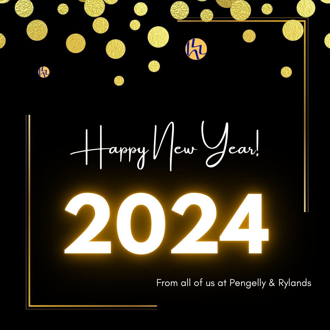 Happy New Year! It’s been a brilliant year for all of us at Pengelly &amp; Rylands, and we can’t wait to continue all our hard work for our amazing clients! 🎉🍾
#HappyNewYear #2024 #NewYearsDay