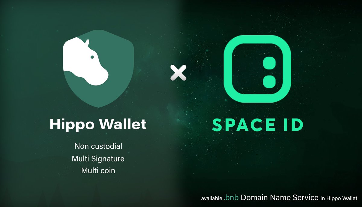 Announcing a new integration with <a href="/spaceid/"></a>!

We are happy to introduce the integration of the SPACE ID Web3 Name SDK, bringing .bnb domains (<a href="/SID_bnb/">SPACE ID .bnb Name Service</a>) to Hippo Wallet.

All users with SPACE ID domains are eligible to participate in Hippo Wallet's latest campaign! We're