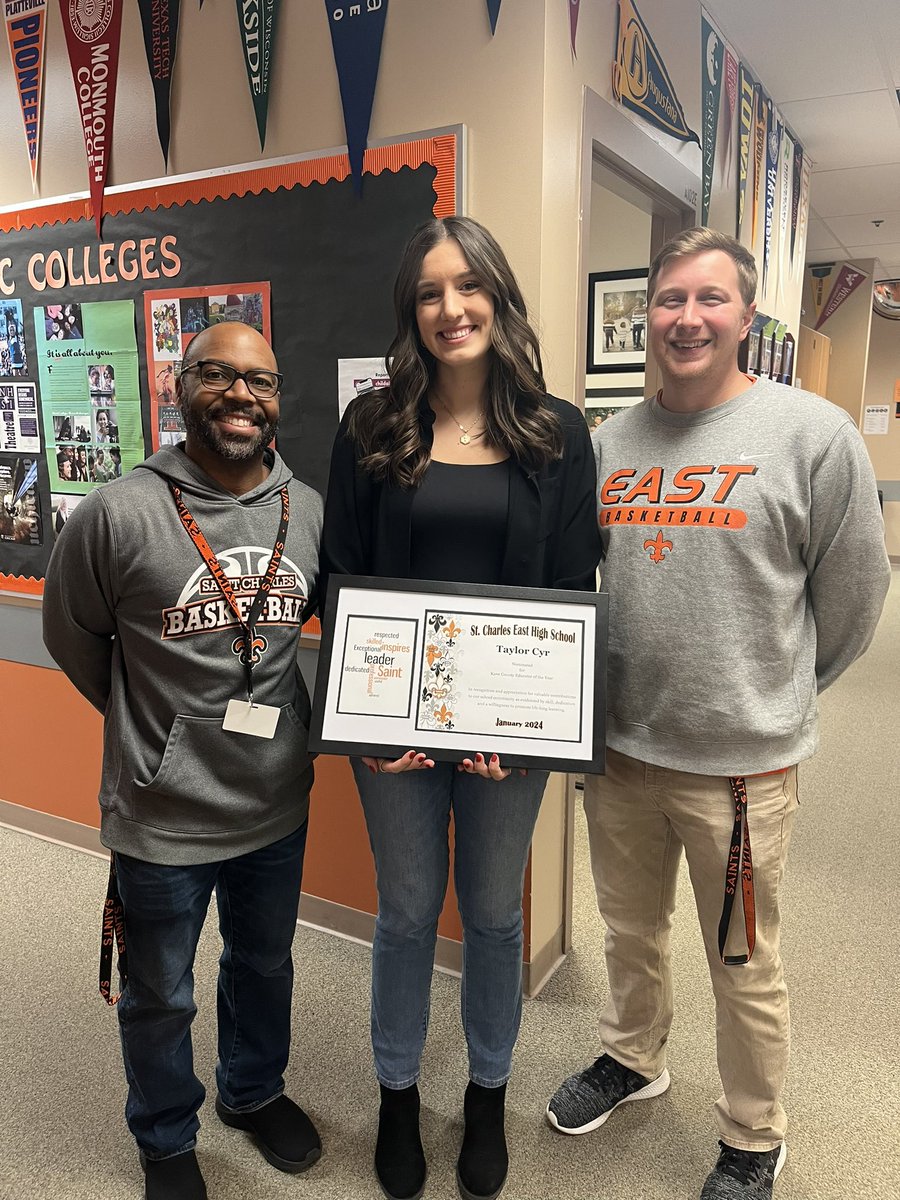 Congratulations to one of our own, <a href="/MsCyrEd/">Srta. Cyr</a> for being nominated for the Kane County Educator of the Year Award in the Early Educator Category! #BeTheChange ⚜️