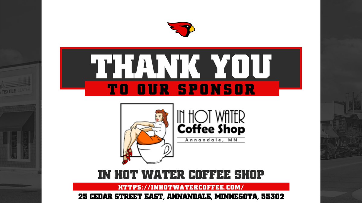 AnnandaleCards's tweet photo. As the temps drop make sure to stop in and see our sponsors at In Hot Water Coffee Shop right off main street next to city hall. #NestBuilder #supportlocal https://t.co/d2nb52x2HC