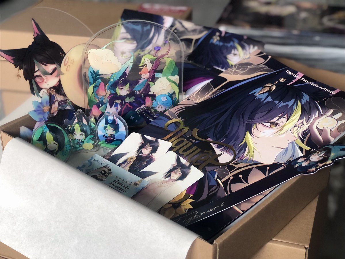 PTighnari's tweet photo. Tighnari Artbook (Project) final product ✨ 
#Tighnari #GenshinImpact https://t.co/GkQL53206p