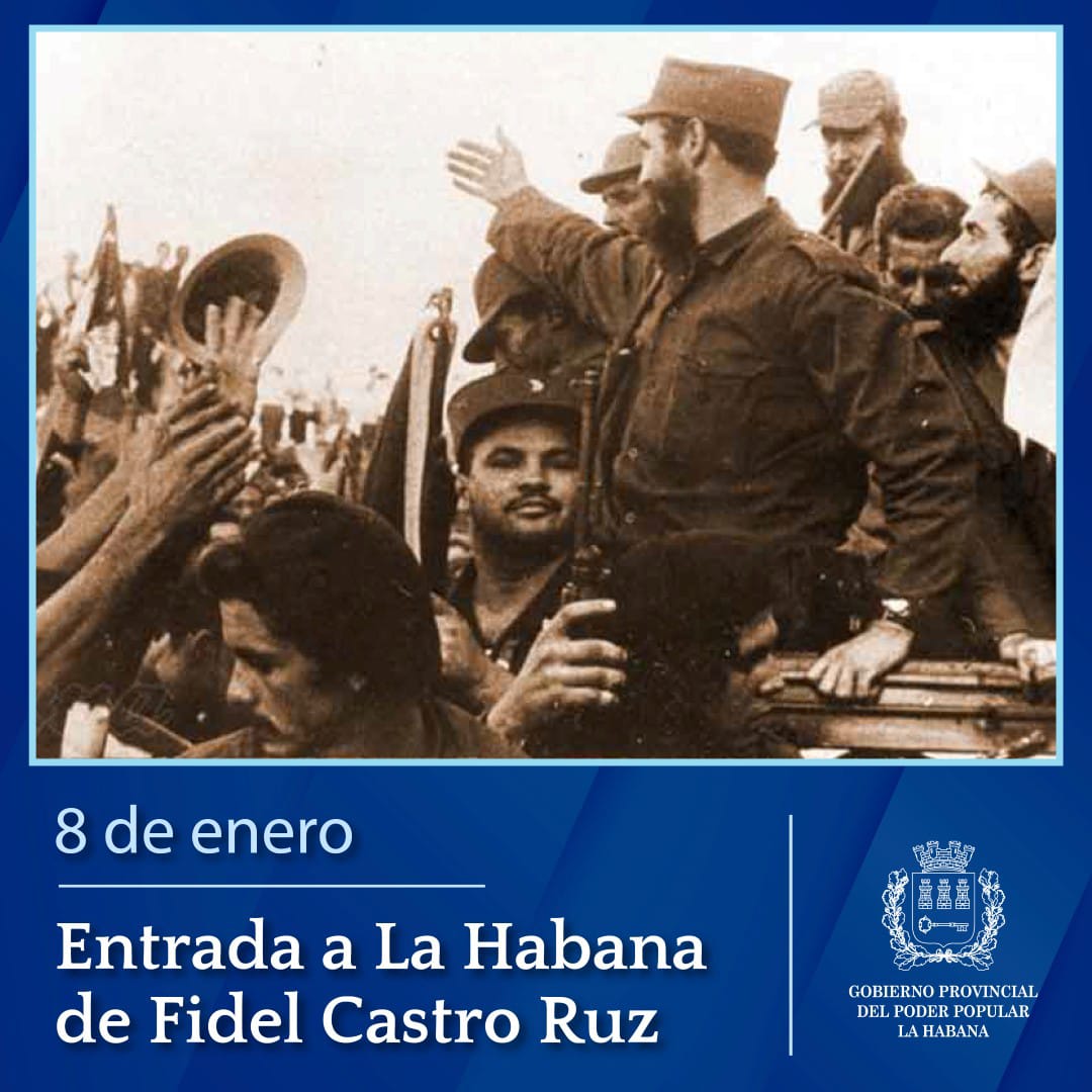 @JoelSuarezPelle Ruta seguida durante más de mil kilómetros por el Ejército Rebelde después del Triunfo de la Revolución del 2 al 8 de enero de 1959. A lo largo del trayecto el pueblo de Cuba recibió con júbilo a los victoriosos combatientes de la Sierra Maestra encabezados por Fidel Castro