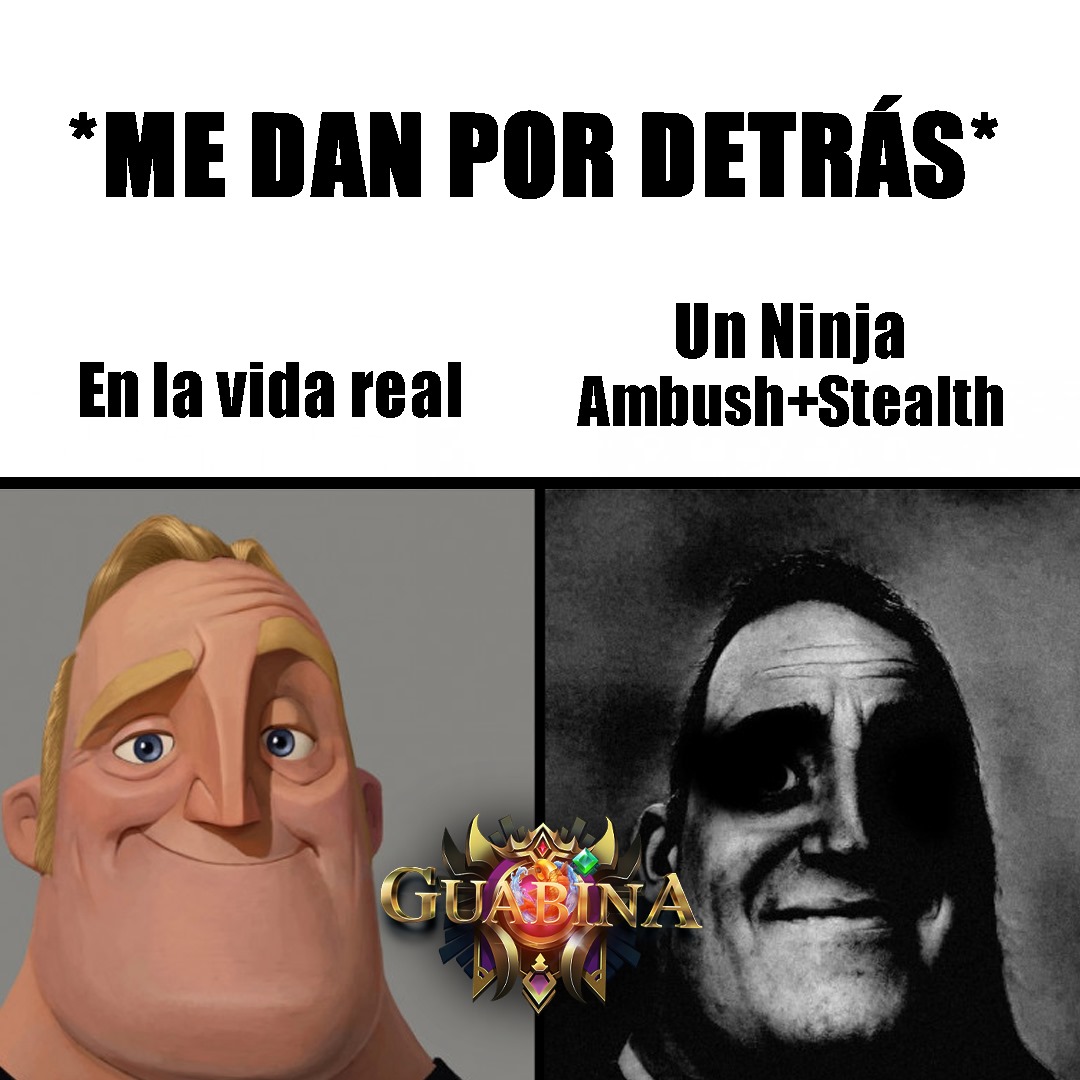 Feliz inicio de semana guabineros 🐟🥳
Técnicamente no hay nada malo, pero como que algo no cuadra 🤔😂

Cuéntanos, ya te dio por atras un ninja? 🥵
#guabina #metin2privateserver #pvp #pcgaming #onlinegaming #añonuevo #memesjuego #metin2guabina