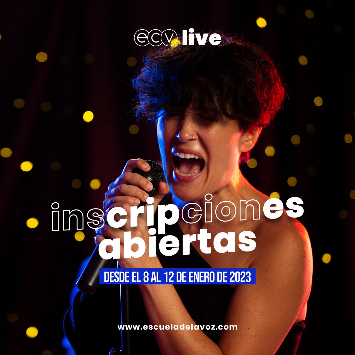 ¡INSCRIPCIONES ABIERTAS! #DIA1

¿Estás listo para dar el siguiente paso en tu carrera musical?

Las inscripciones han iniciado, estudia canto con nosotros, la Escuela Contemporánea de la Voz, ¡YA!

#ECVLive #Canto #Financiamiento

#ClasesPresenciales #EstudiaCanto #EstudiaMúsica