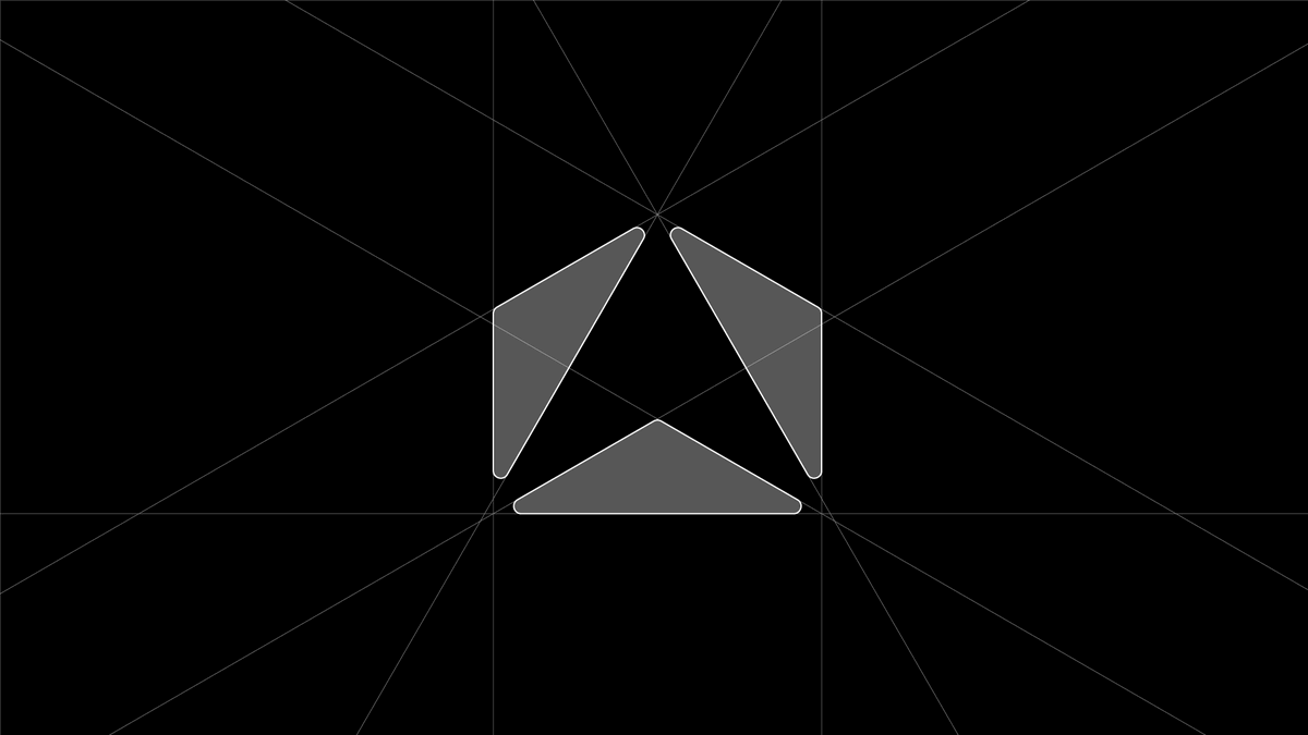 iox's tweet photo. House and up arrow logo, built with 3 equal triangles. https://t.co/LhB12LENHL