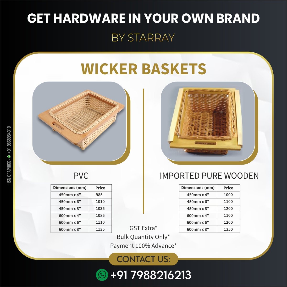 voiceofhardware's tweet image. 𝐆𝐄𝐓 𝐇𝐀𝐑𝐃𝐖𝐀𝐑𝐄 𝐈𝐍 𝐘𝐎𝐔𝐑 𝐁𝐑𝐀𝐍𝐃 𝐁𝐘 𝐒𝐓𝐀𝐑𝐑𝐀𝐘

𝐏𝐥𝐚𝐢𝐧 𝐌𝐚𝐭𝐞𝐫𝐢𝐚𝐥 &amp;amp; 𝐎𝐄𝐌 𝐀𝐯𝐚𝐢𝐥𝐚𝐛𝐥𝐞

𝐌.: +91-7988216213

𝐅𝐨𝐫 𝐢𝐧𝐪𝐮𝐢𝐫𝐲 𝐯𝐢𝐚 𝐖𝐡𝐚𝐭𝐬𝐀𝐩𝐩 𝐜𝐥𝐢𝐜𝐤:-
bit.ly/3SaWhkH

#OEM
#SlimDesign #EfficientLiving