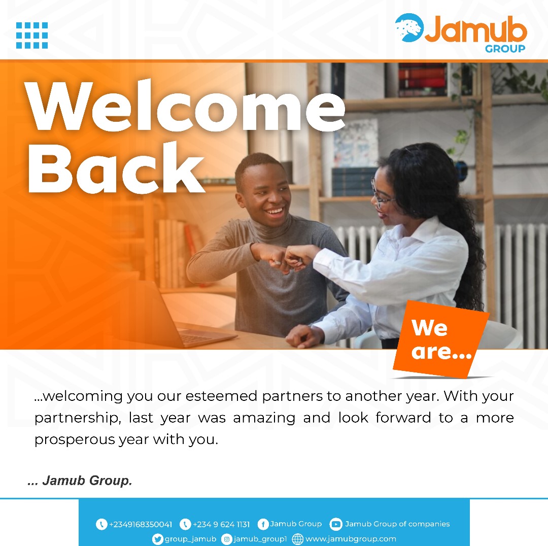 group_jamub's tweet image. Welcome back to Business of the Year 2024!
Together we will achieve greater milestones.
Visit us now @www.jamubgroup.com.
Or call +2349168350041.
#jamubgroup #excellentdelivery #addingvalue #ourclientourpride #abujanigeria #thinkjamubthinksolutions.