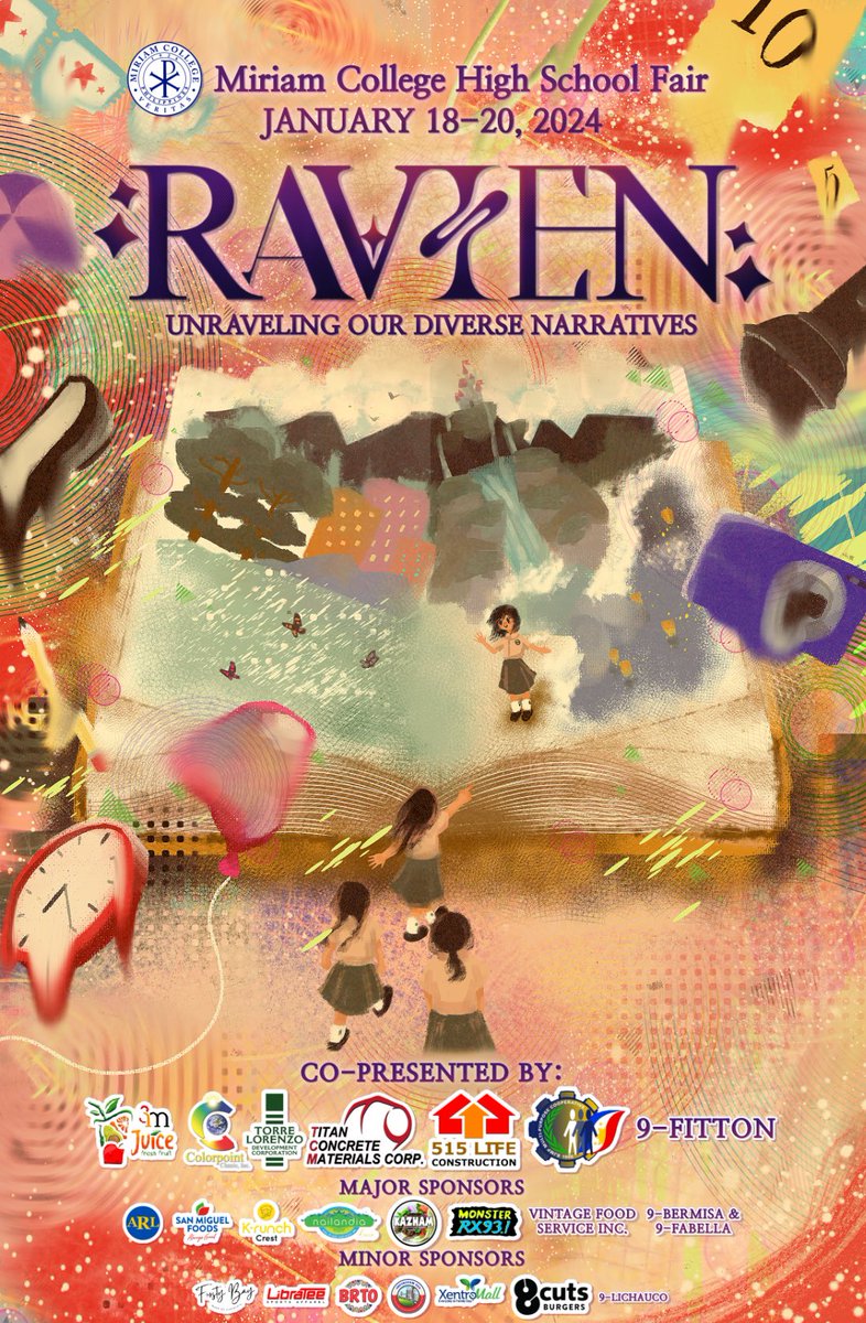 limbobiancs's tweet photo. Our realities, unique to all of us, join together through "RAVIEN: Unraveling Our Diverse Narratives," presented by the MCHS SCEB for SY 2023-2024! 📖

Everyone has a story to tell, and a vibrant new page filled with wonder is yours to turn come January 18-20, 2024.🎈 #MCHSRAVIEN https://t.co/nuMO1PqM6N