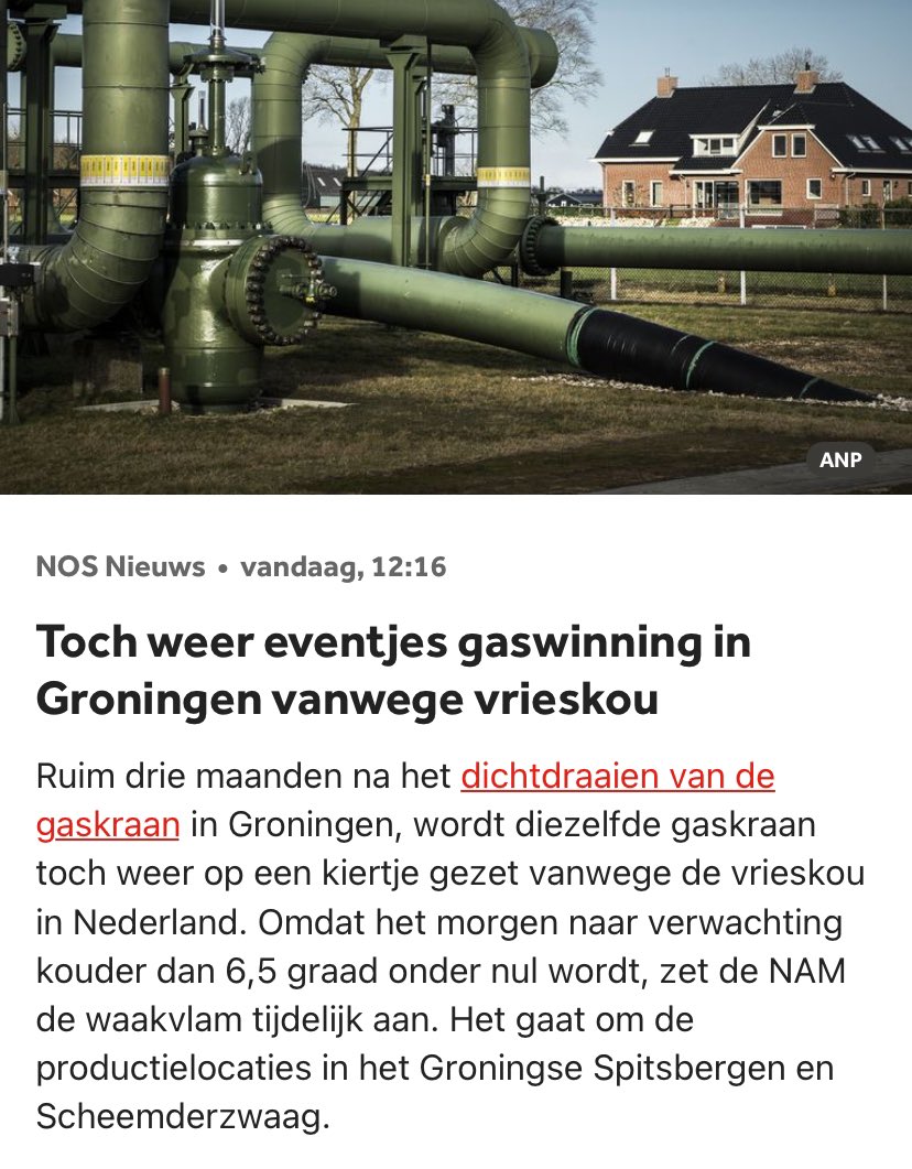 “Groningers boven gas” was de belofte , maar één koude dag en gas gaat alweer boven Groningers 

Elke keer als het even moeilijk wordt, moet Groningen weer de klappen opvangen van het kabinet

Duizenden wachten nog in kapotte onveilige huizen 

Gaskraan dicht!