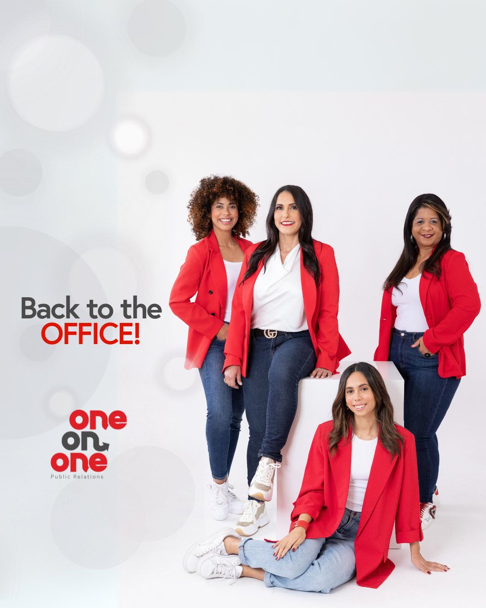 ¡Estamos listas para comenzar un año lleno de éxitos! #BackToTheOffice #OneOnOnePR ❤️