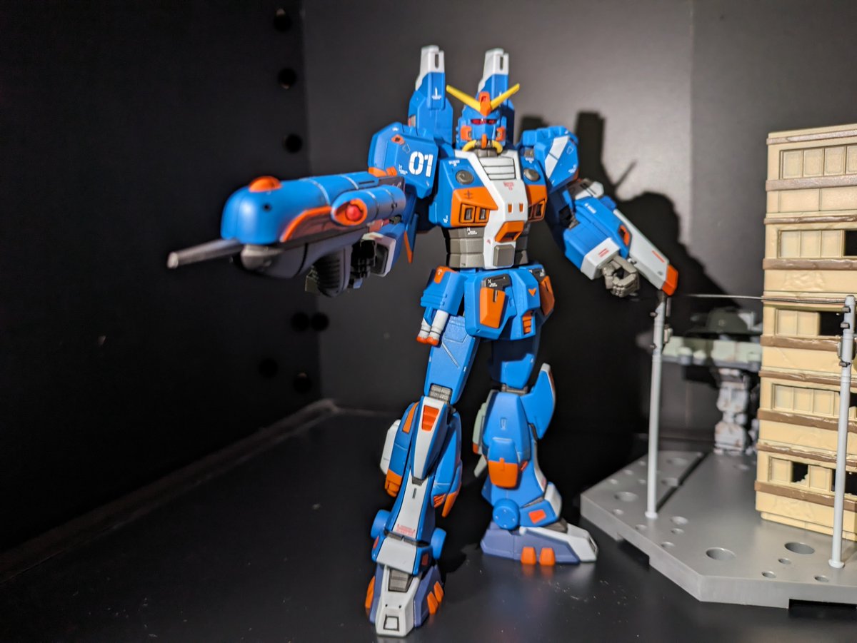 284Dial's tweet photo. こんばんは！

RAG-79-G1_水中型ガンダム（ガンダイバー）（HGジ・オリジン_プレバン限定）

完成しました！！
今年最初の作品
部分塗装がなかなかに大変でした💦

#ガンプラ
#プラモデル https://t.co/MWmu5mVYtY