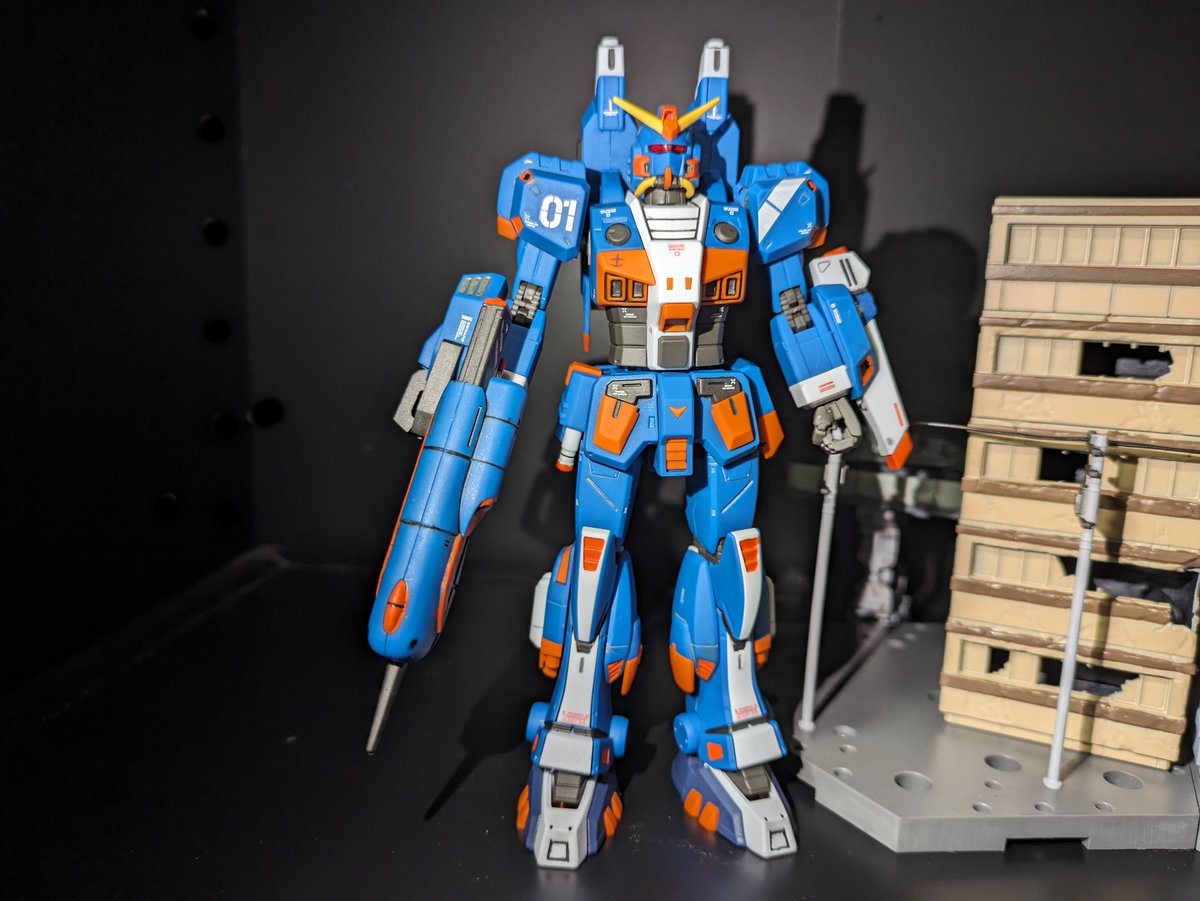 284Dial's tweet photo. こんばんは！

RAG-79-G1_水中型ガンダム（ガンダイバー）（HGジ・オリジン_プレバン限定）

完成しました！！
今年最初の作品
部分塗装がなかなかに大変でした💦

#ガンプラ
#プラモデル https://t.co/MWmu5mVYtY