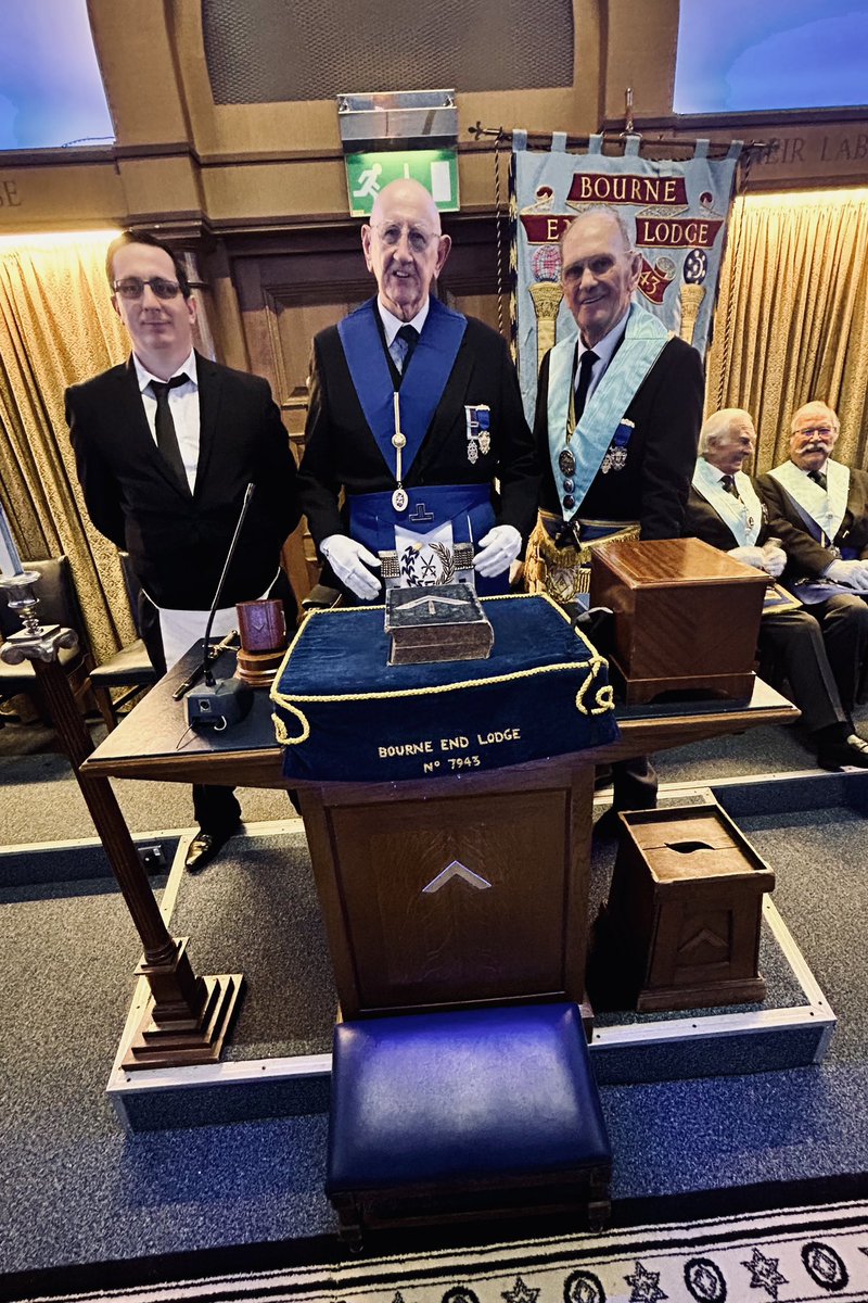 Here’s a couple of photos from our December initiation of our newest Brother amongst men joining us for the <a href="/buckspgl/">Buckinghamshire Freemasons</a> 12 days of #Freemasonry initiative. We have another initiation at our Feb 10 meeting which all Brethren welcome to visit!