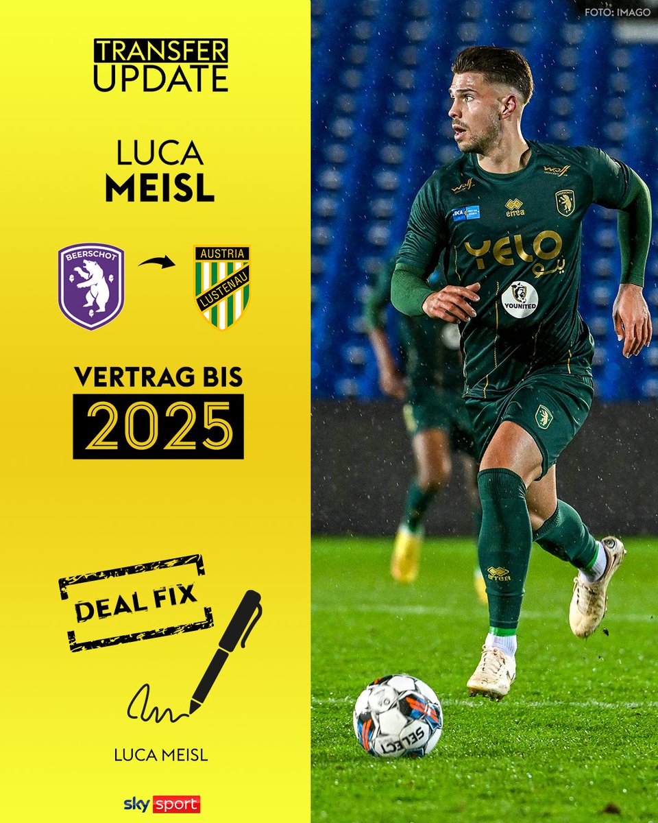 SkySportAustria's tweet photo. .@AustriaLustenau verstärkt sich mit Luca #Meisl - der 24-Jährige unterschreibt im Ländle einen Vertrag bis mindestens 2025!
Alle Infos: https://t.co/EjDPxAUheM
#SkyBuliAT #inundaut https://t.co/HHa2mu4FJW