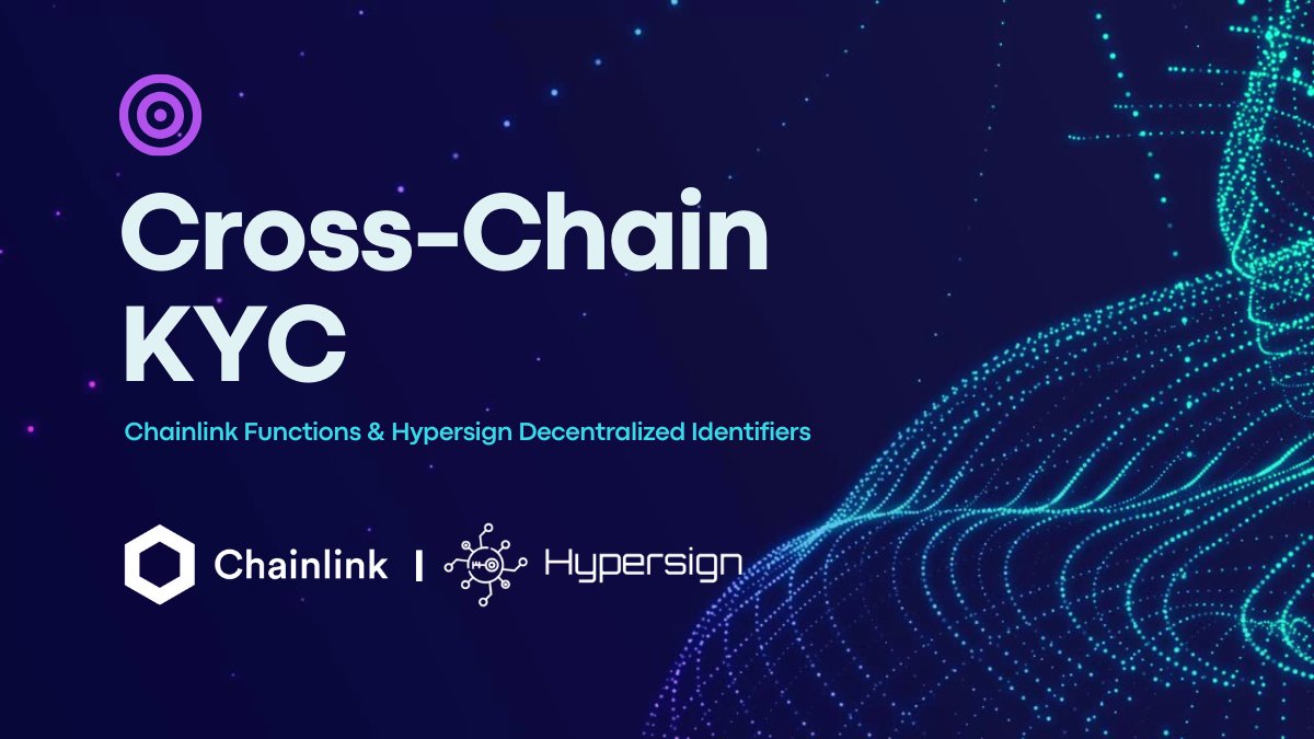 🌐 Hypersign collaborated with <a href="/chainlink/">Chainlink</a> to pioneer Cross-Chain KYC

🤝 Leveraging Zero-Knowledge Proofs and Chainlink Functions, we enhance decentralized identity and credential interoperability

📒: hypersign.id/blogs/tpost/ig…

🛡️✨ Helping connect <a href="/cosmoshub/">Cosmos Hub ⚛️</a> to the EVM ecosystem!