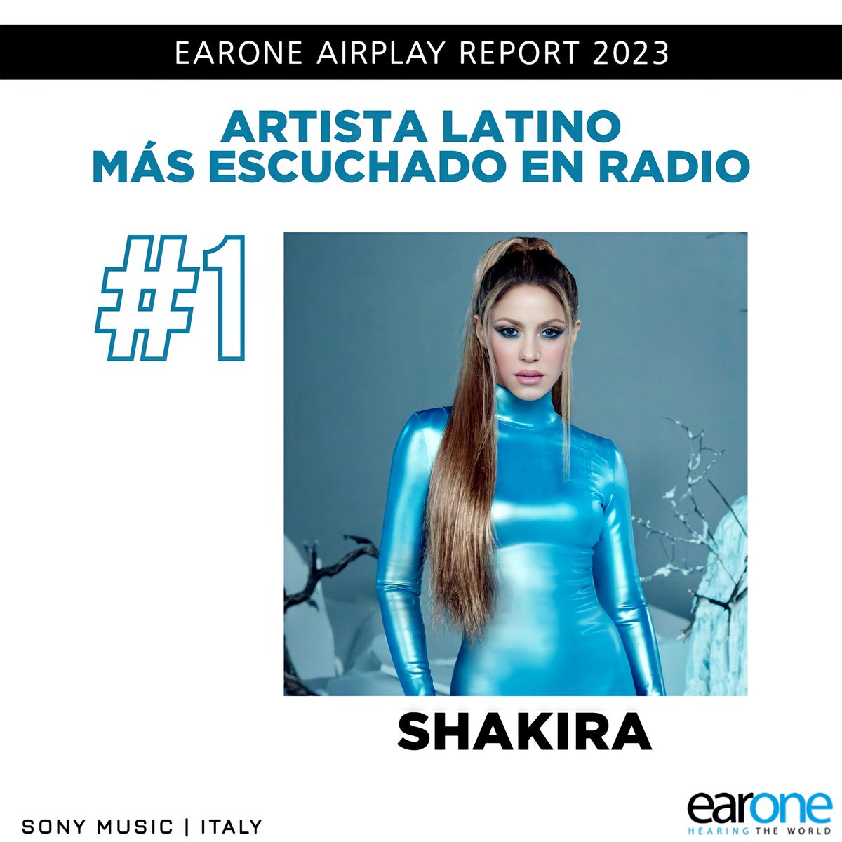 🇮🇹 | @shakira es el artista latino más escuchado durante 2023 en la radio @earonemusic de Italia.

Source: @SonyMusicItaly

@sonymusic @SonyMusicLatin @Shakira_WWFC