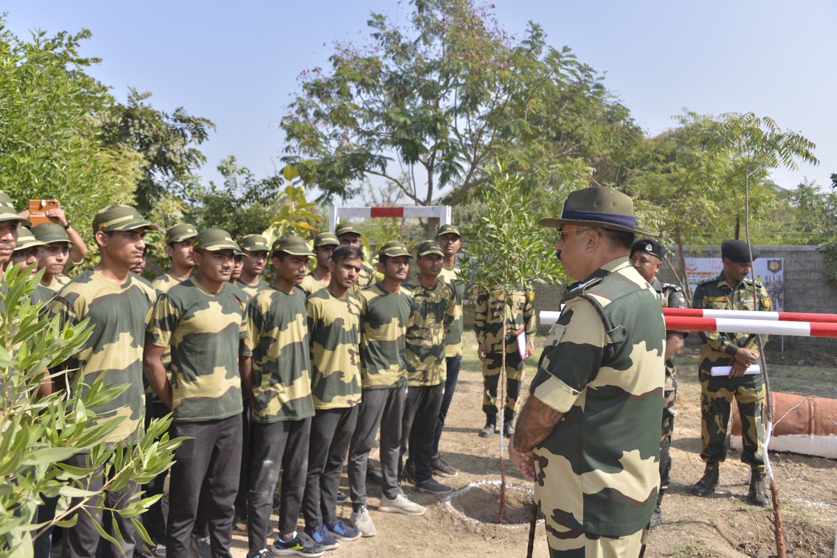 BSF_Gujarat's tweet photo. 𝐄𝐦𝐩𝐨𝐰𝐞𝐫𝐢𝐧𝐠 𝐅𝐮𝐭𝐮𝐫𝐞𝐬: 𝐁𝐒𝐅 𝐁𝐨𝐨𝐭 𝐂𝐚𝐦𝐩 𝐚𝐭 𝐒𝐮𝐢𝐠𝐚𝐦 𝐋𝐞𝐚𝐯𝐞𝐬 𝐋𝐚𝐬𝐭𝐢𝐧𝐠 𝐈𝐦𝐩𝐚𝐜𝐭 𝐨𝐧 𝐒𝐭𝐮𝐝𝐞𝐧𝐭𝐬

The exhilarating 3-day BSF Boot Camp at border village Suigam, Dist- Banaskantha Gujarat reached its conclusion today, creating an unforgettable tapestry of experiences for students from Agricultural University Dantiwada. The programme encompassed invigorating physical training, the serenity of yoga, weapon introduction, unarmed combat, other activities such as obstacle negotiation, point-to-point march, group discussions, insights into survival techniques thereby providing a holistic immersion into soldierly skills and offered a hands-on glimpse into the life of a #SeemaPrahari at the border. Throughout the camp, students delved into the intricacies of border management, visited #BSF Border Outposts (BOPs) and various other attractions as part of #SeemaDarshan in Nadabet, fostering a profound connection to the spirit of safeguarding our nation.

This unique exchange between BSF and students culminated in a vibrant closing ceremony graced by the esteemed presence of DIG BSF SHQ Gandhinagar, and other officials. The finale celebrated the newly instilled leadership qualities, patriotism, discipline, and life skills, resonating with the transformative essence of the camp. The journey has left an indelible mark, inspiring these young minds to contemplate a career in the BSF and other forces.

#BSFBootCamp
#BorderTourism #VibrantVillage