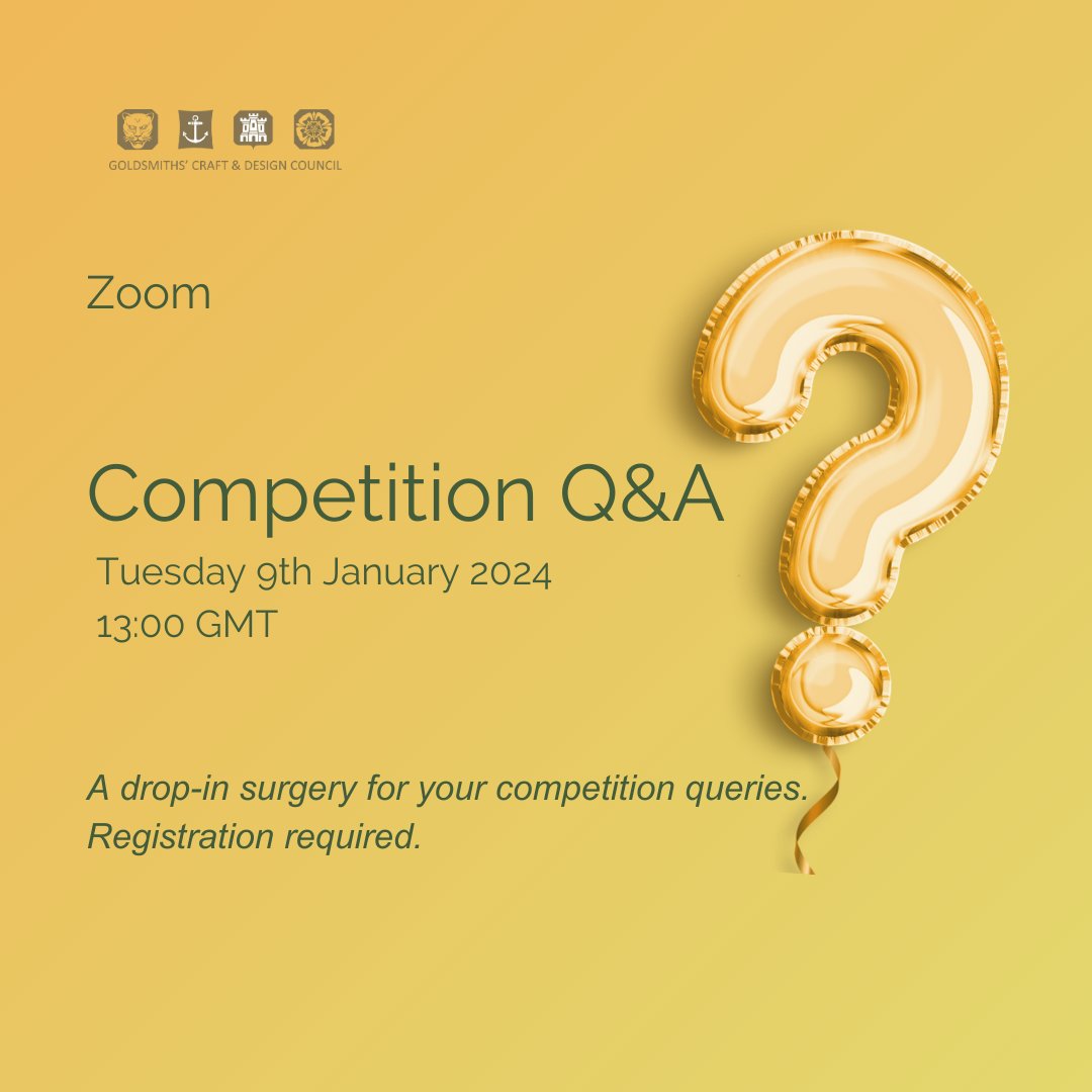 ⁣The deadline for the #GCDCAwards 2024 is Sunday 14th January at midnight. 

To answer any final questions, the GC&amp;DC team will be holding a final online Competition Q&amp;A tomorrow, on Tuesday 9th January at 13:00 (GMT) on Zoom. ⁣

Register here: us06web.zoom.us/meeting/regist…